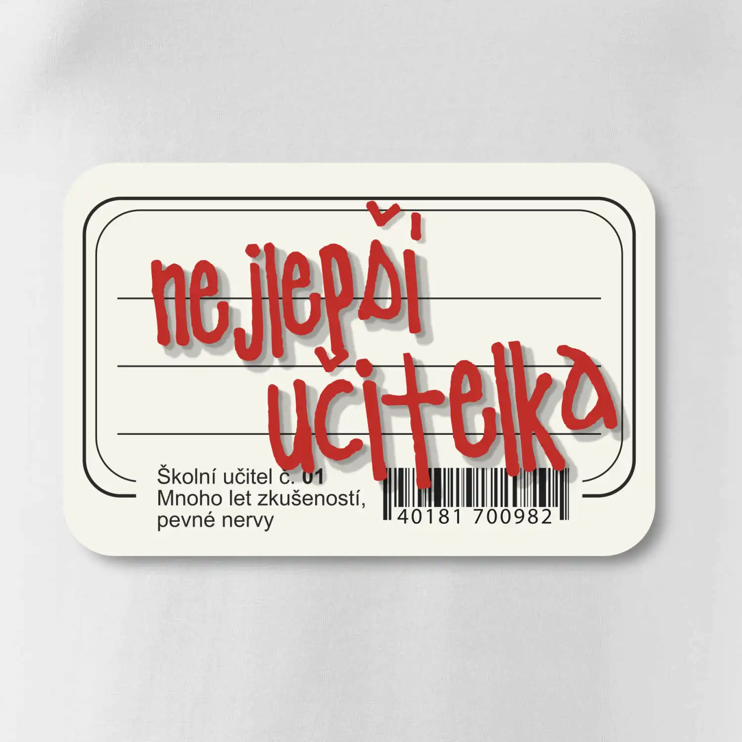 Nejlepší učitelka sešit