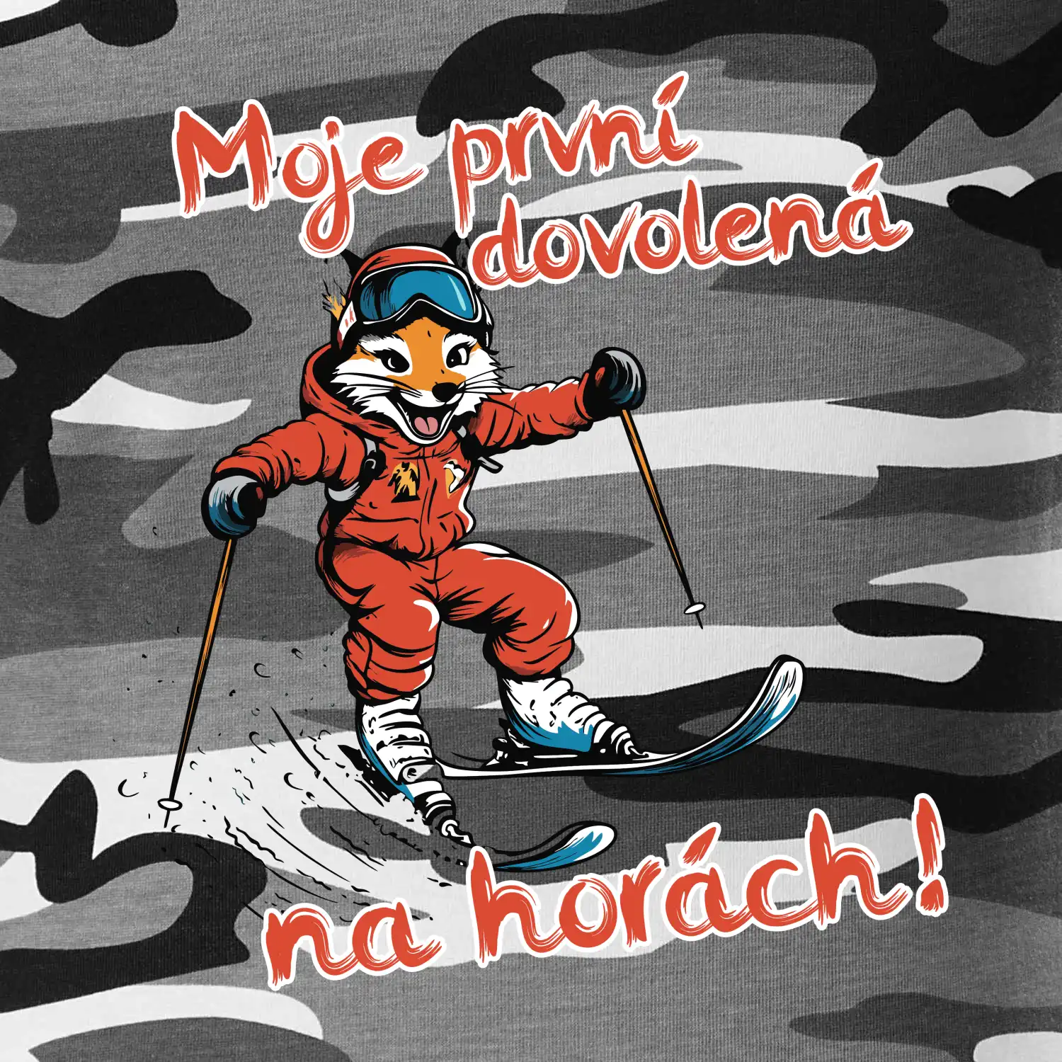 Moje první dovolená na horách hnědá  liška