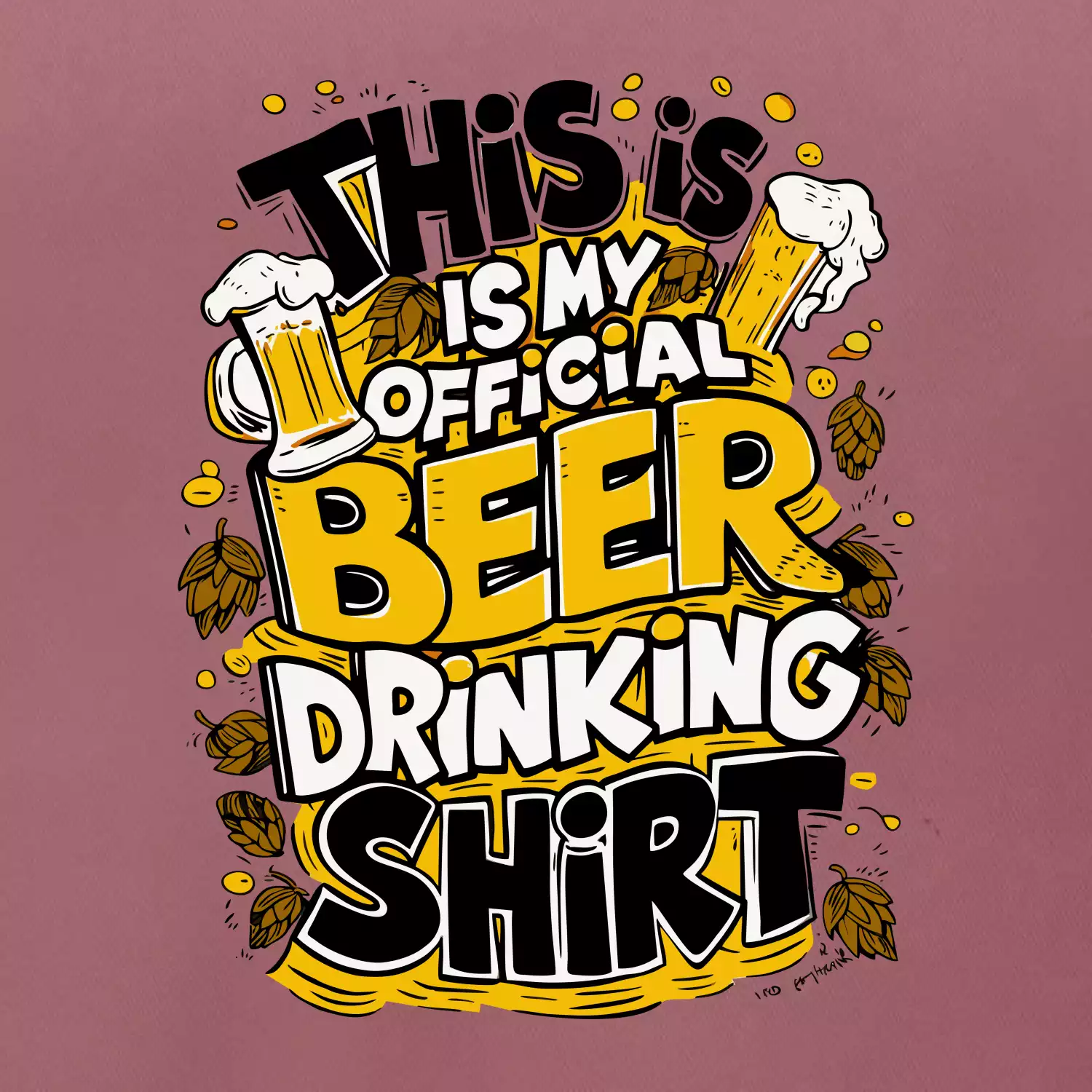 This Is My Official Drinking Shirt - chmel
