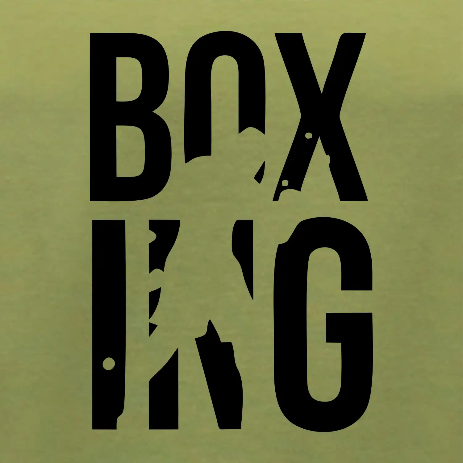 Nápis Boxing