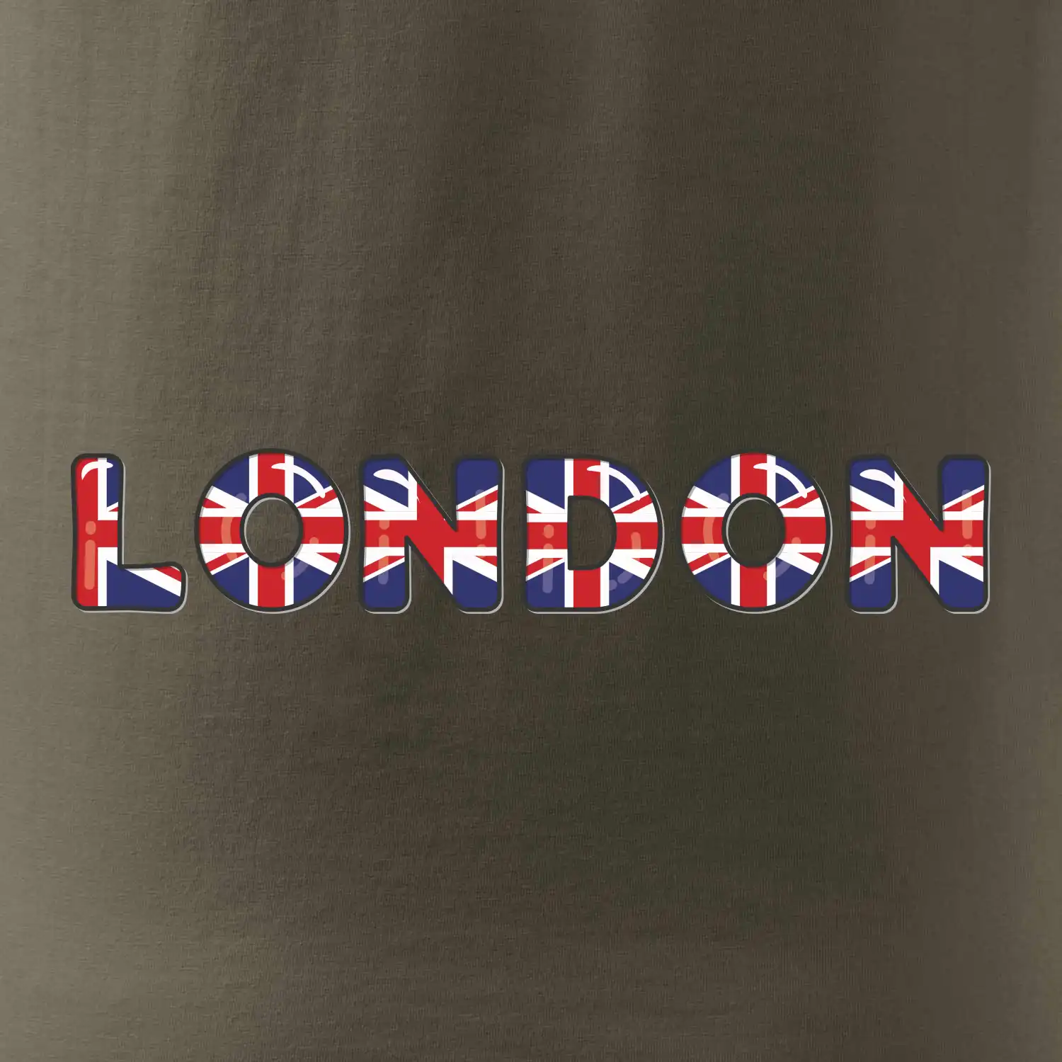 Nápis London vlajka