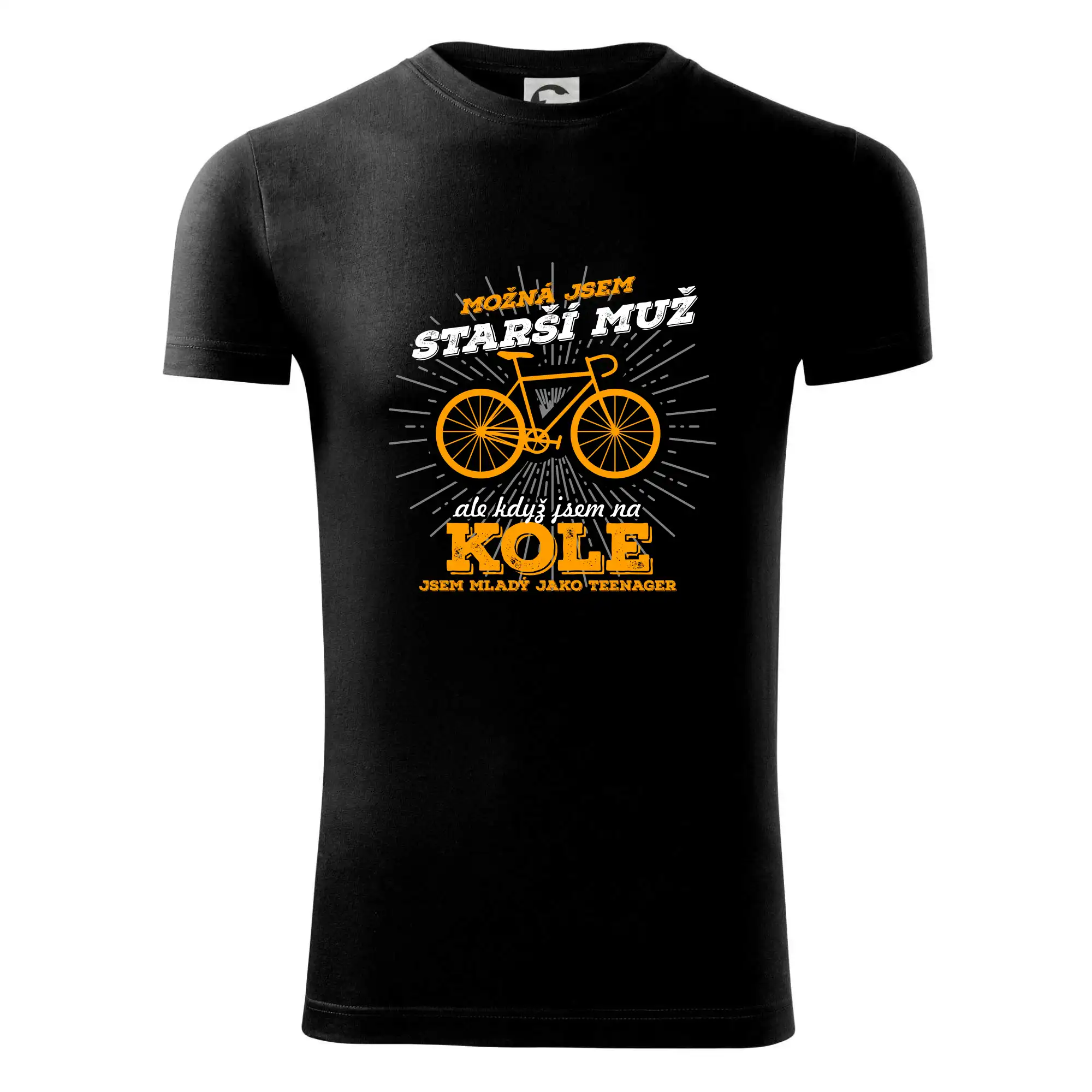 Starší muž - cyklista silniční kolo