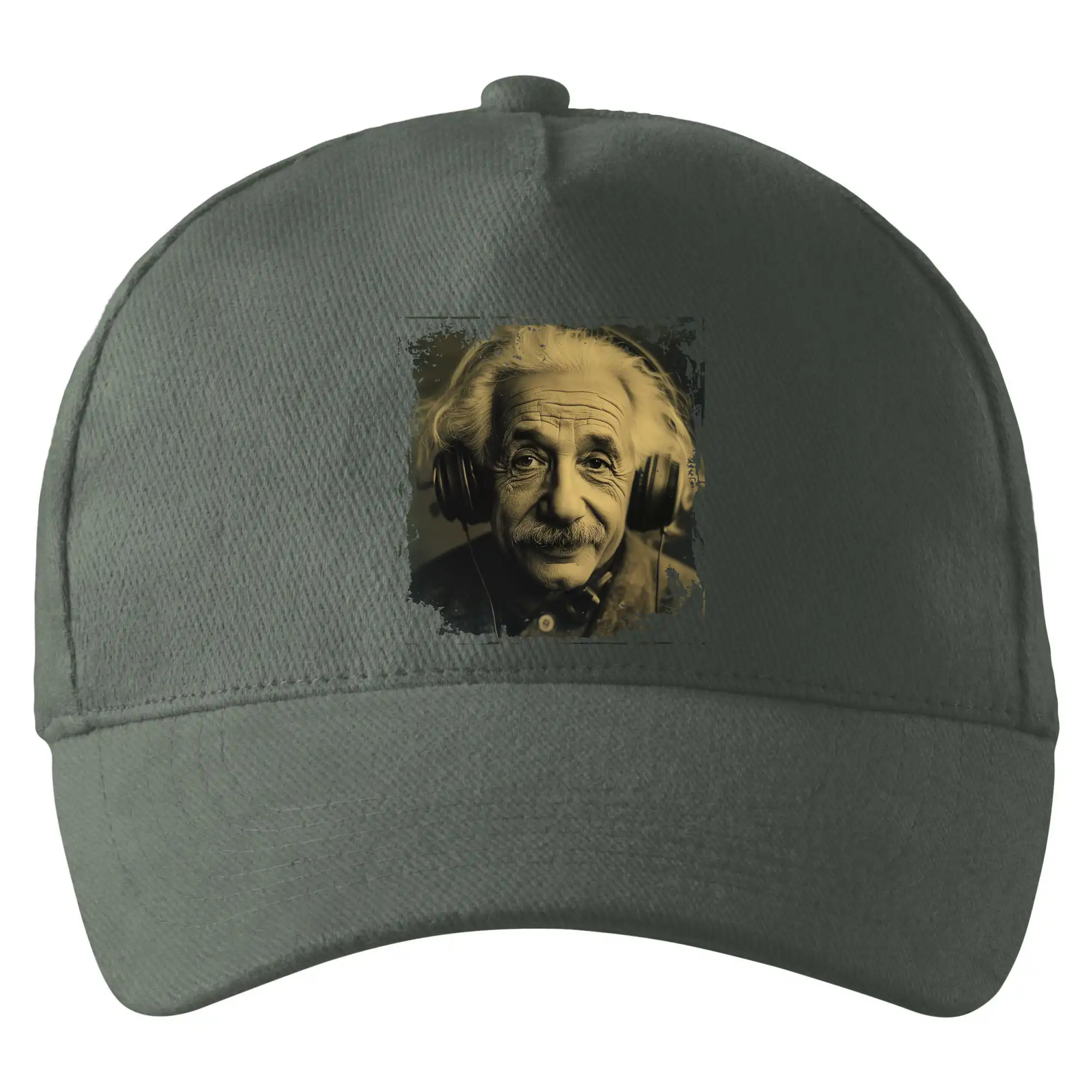 Albert se sluchátky