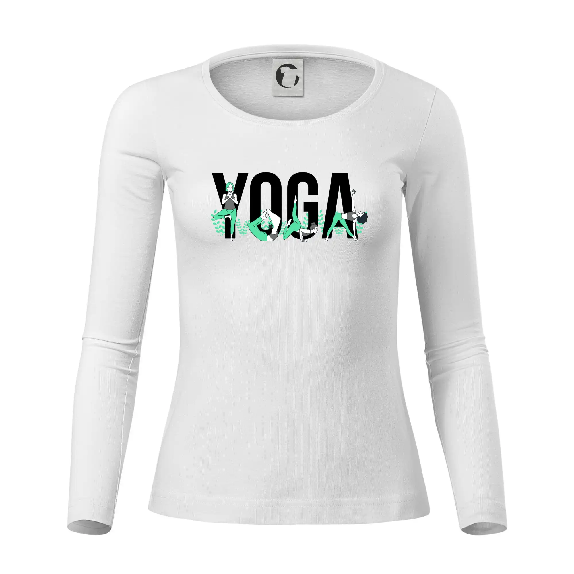 Yoga nápis barevný