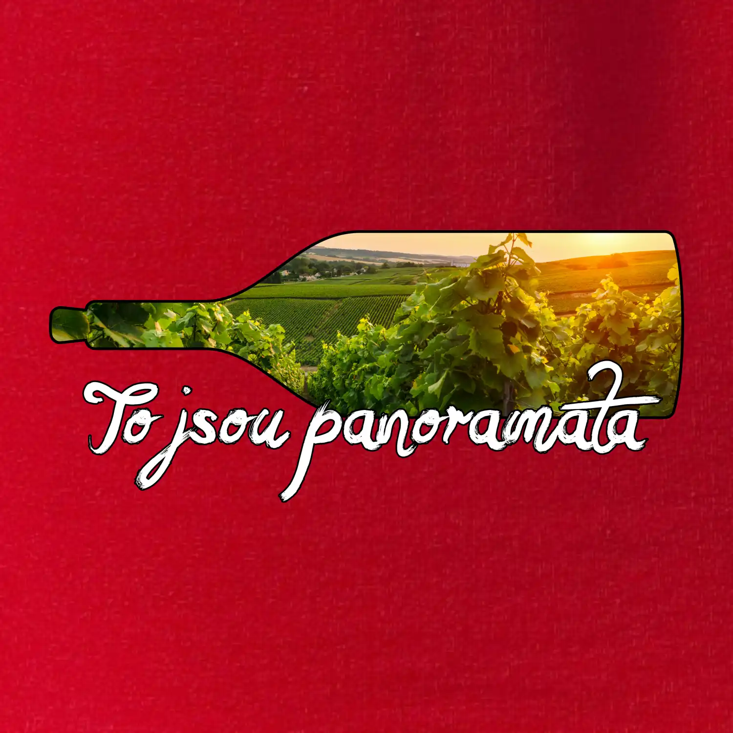 To jsou panoramata vinice