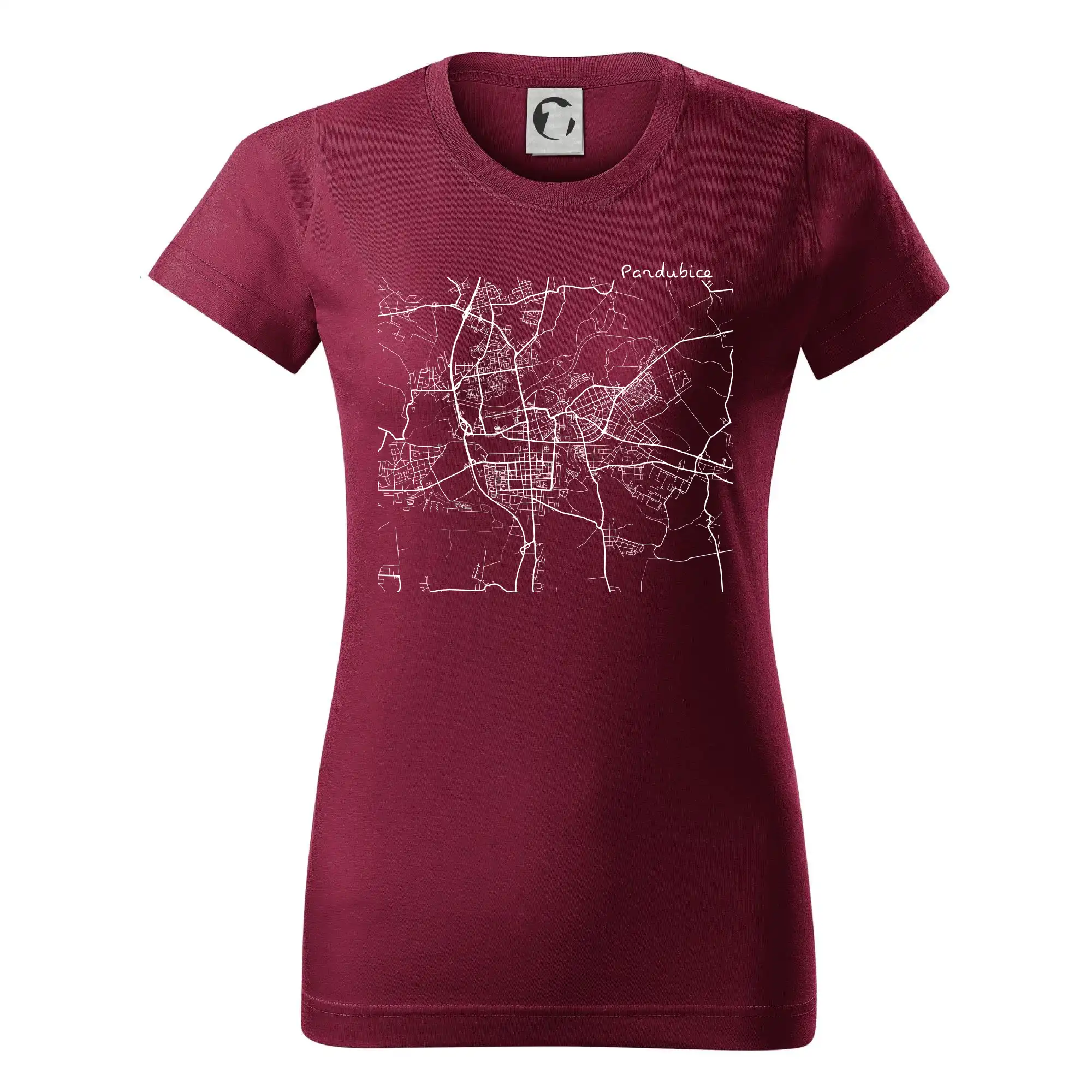 Mapy měst černobílé Pardubice