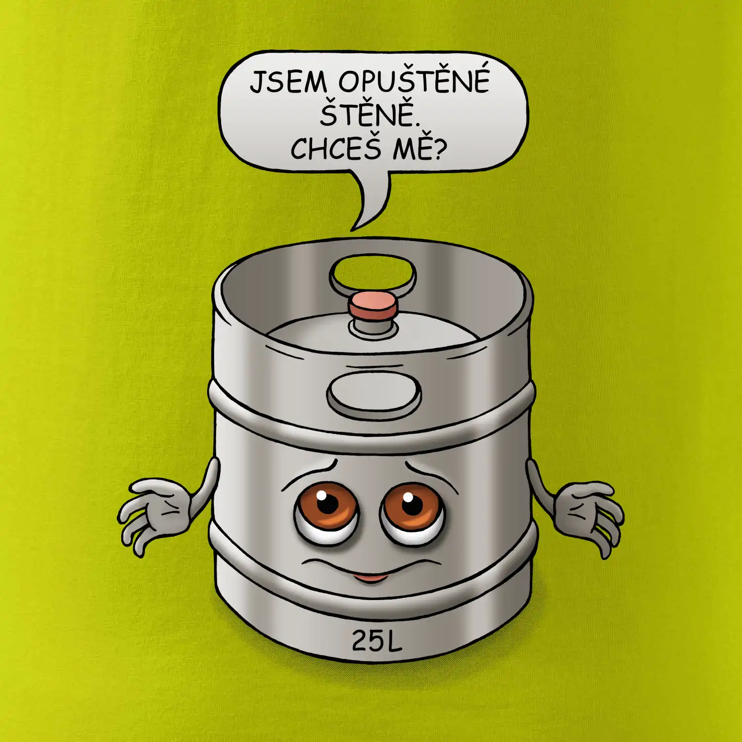 Opuštěné štěně - sud (Hana-creative)