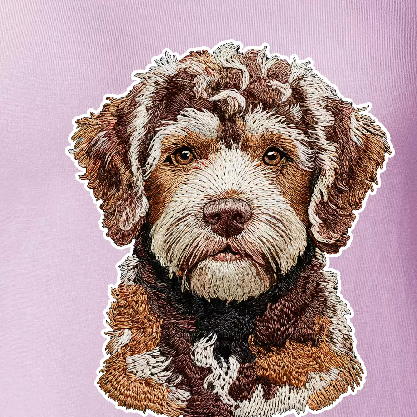 Lagotto romagnolo vyšívaná hlava