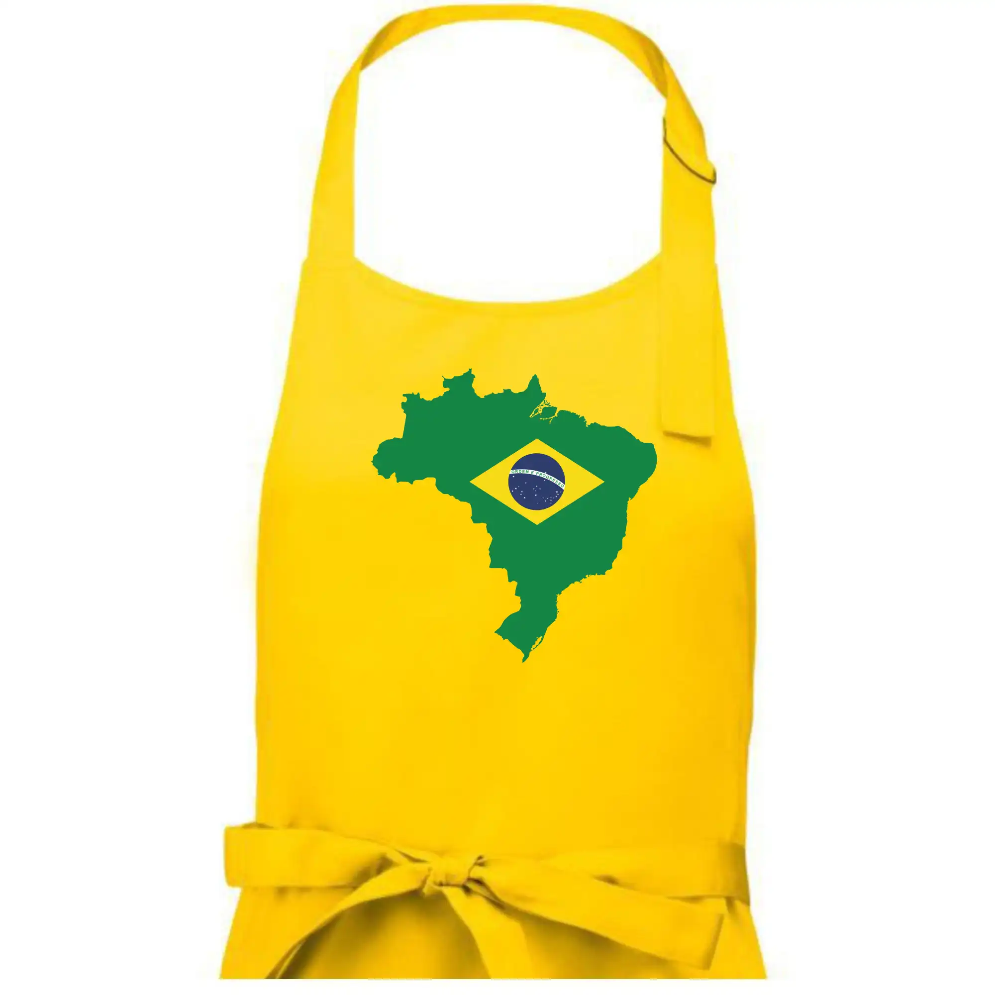 Brazílie vlajka v mapě