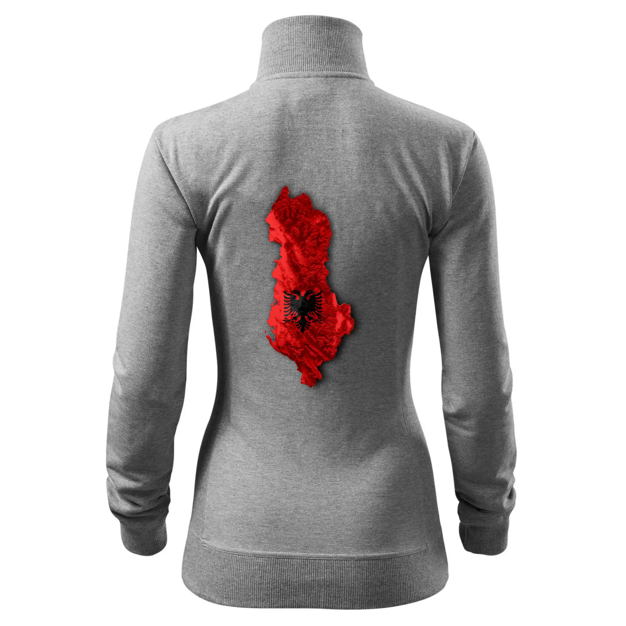 Mapa Albánie reliéf hor