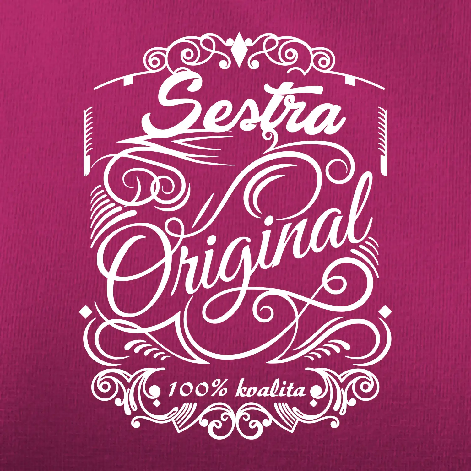 Vintage nejlepší sestra 100% kvalita