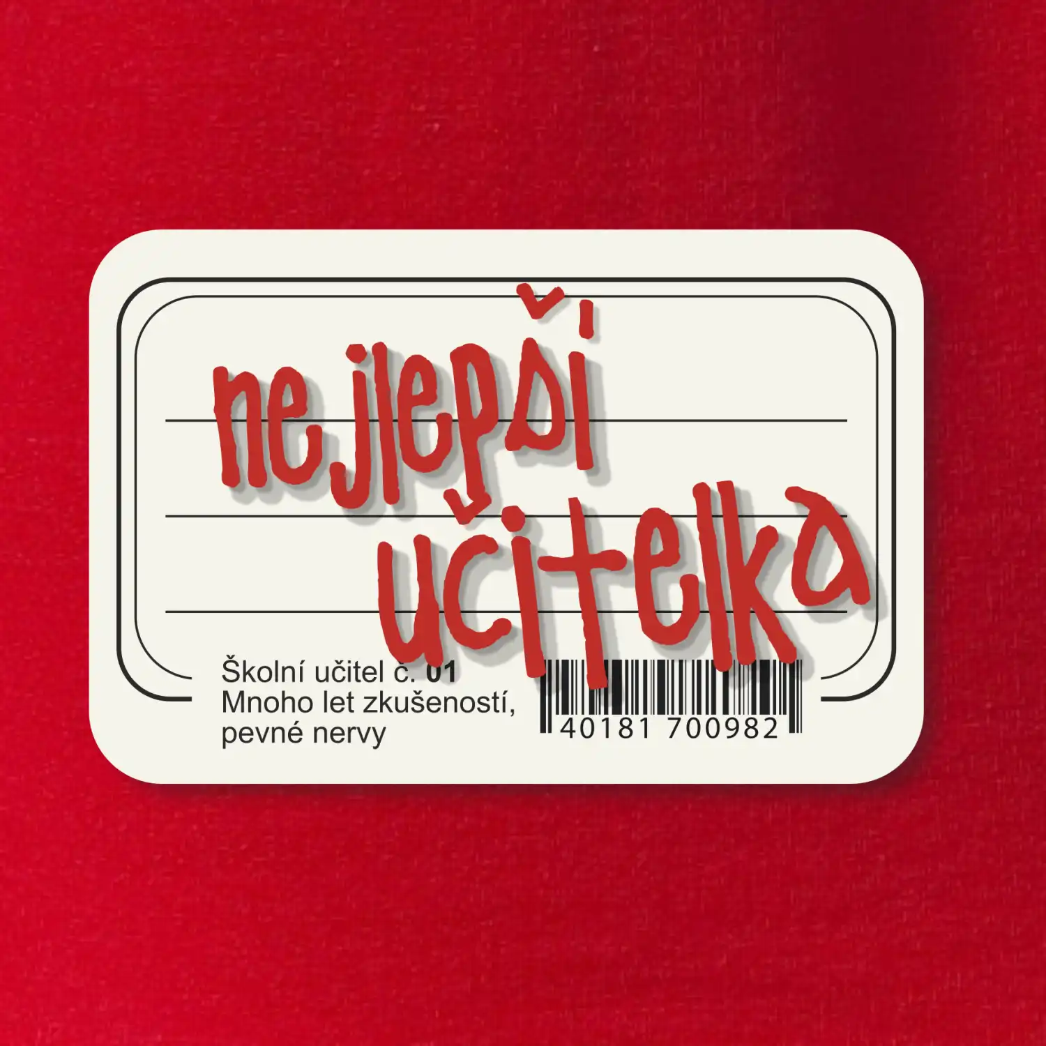 Nejlepší učitelka sešit