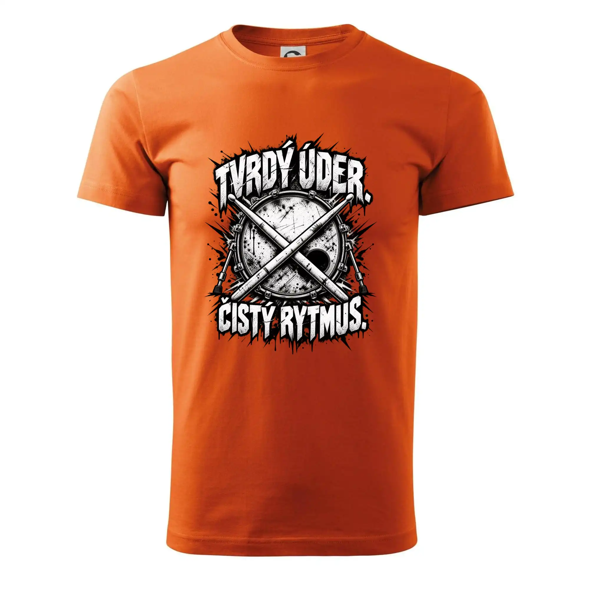 Tvrdý úder čistý rytmus - černobílé zkřížené paličky