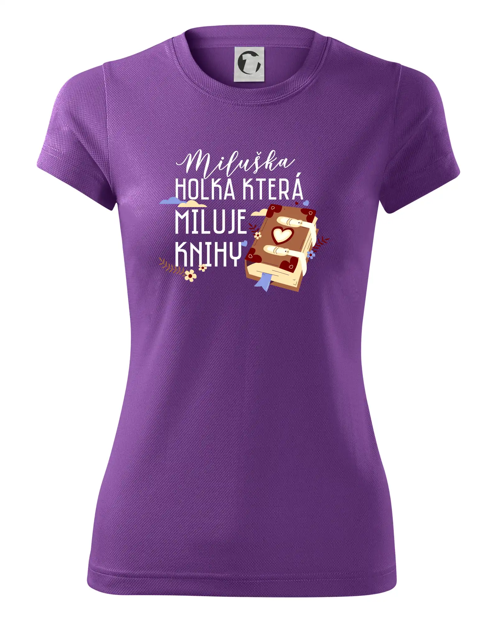 Kniha - Holka, která miluje knihy -  Vaše jméno