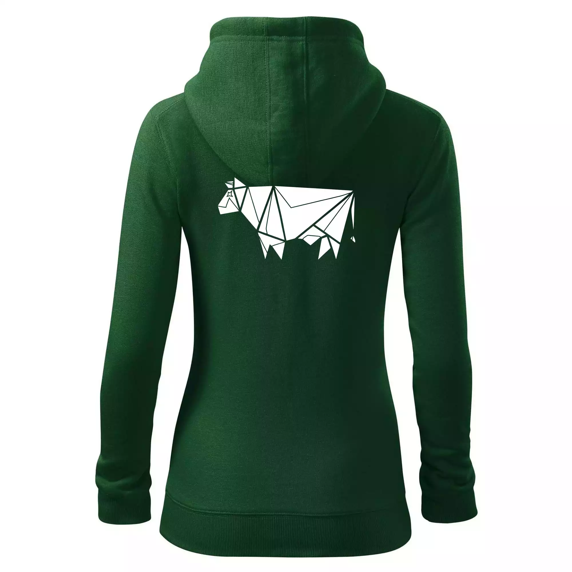 Origami kráva z boku