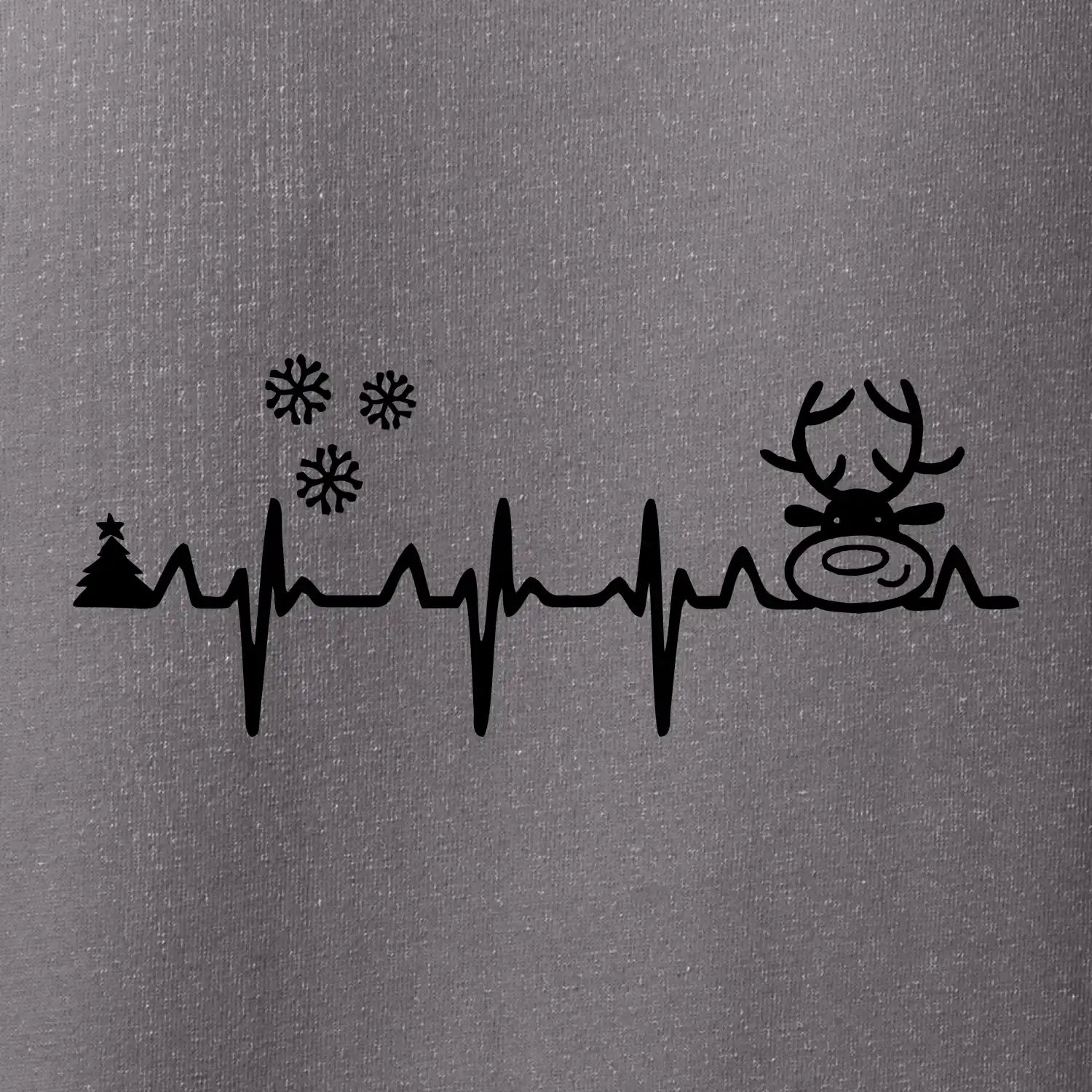 EKG Vánoce Vločky a sob