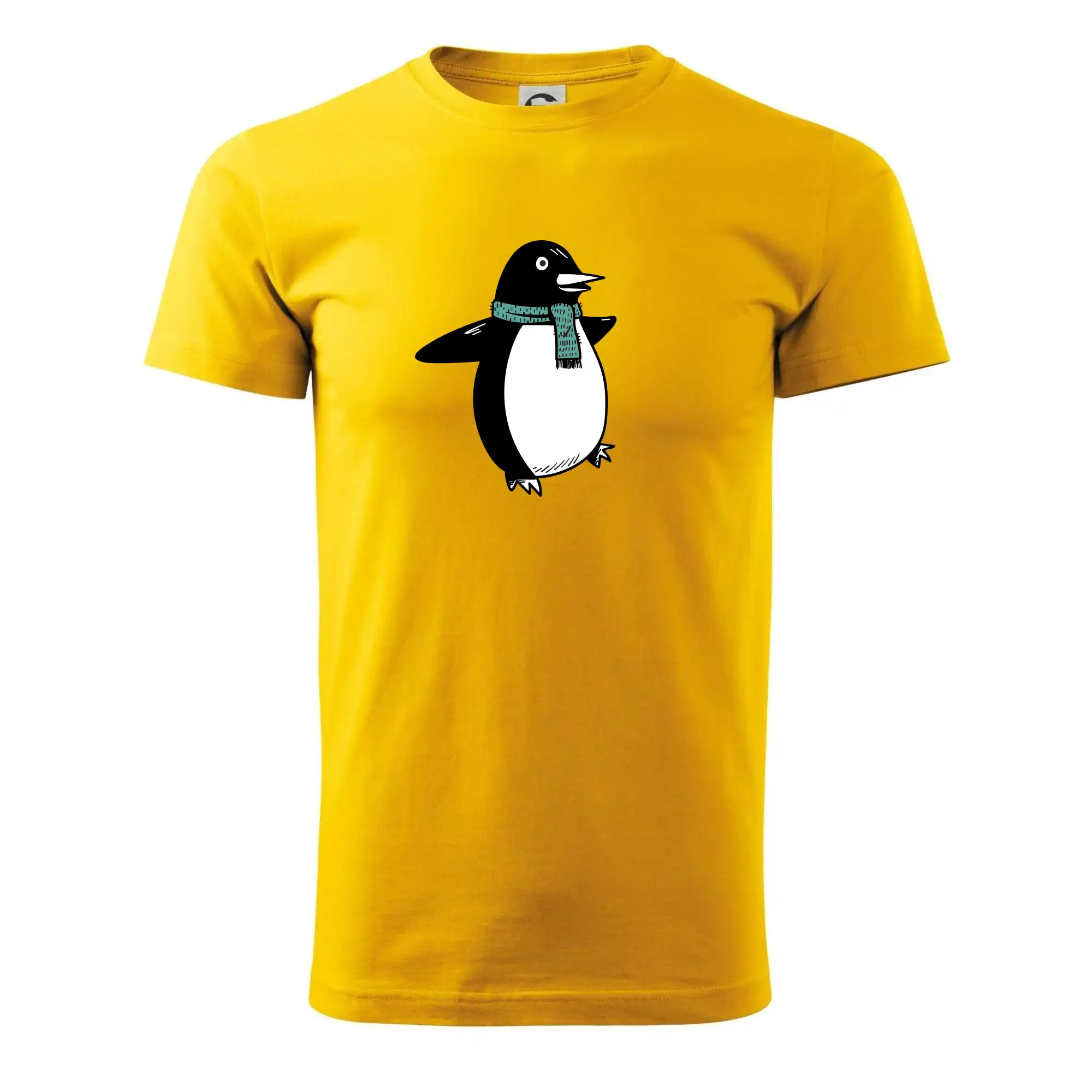 Tučňák se zelenou šálou