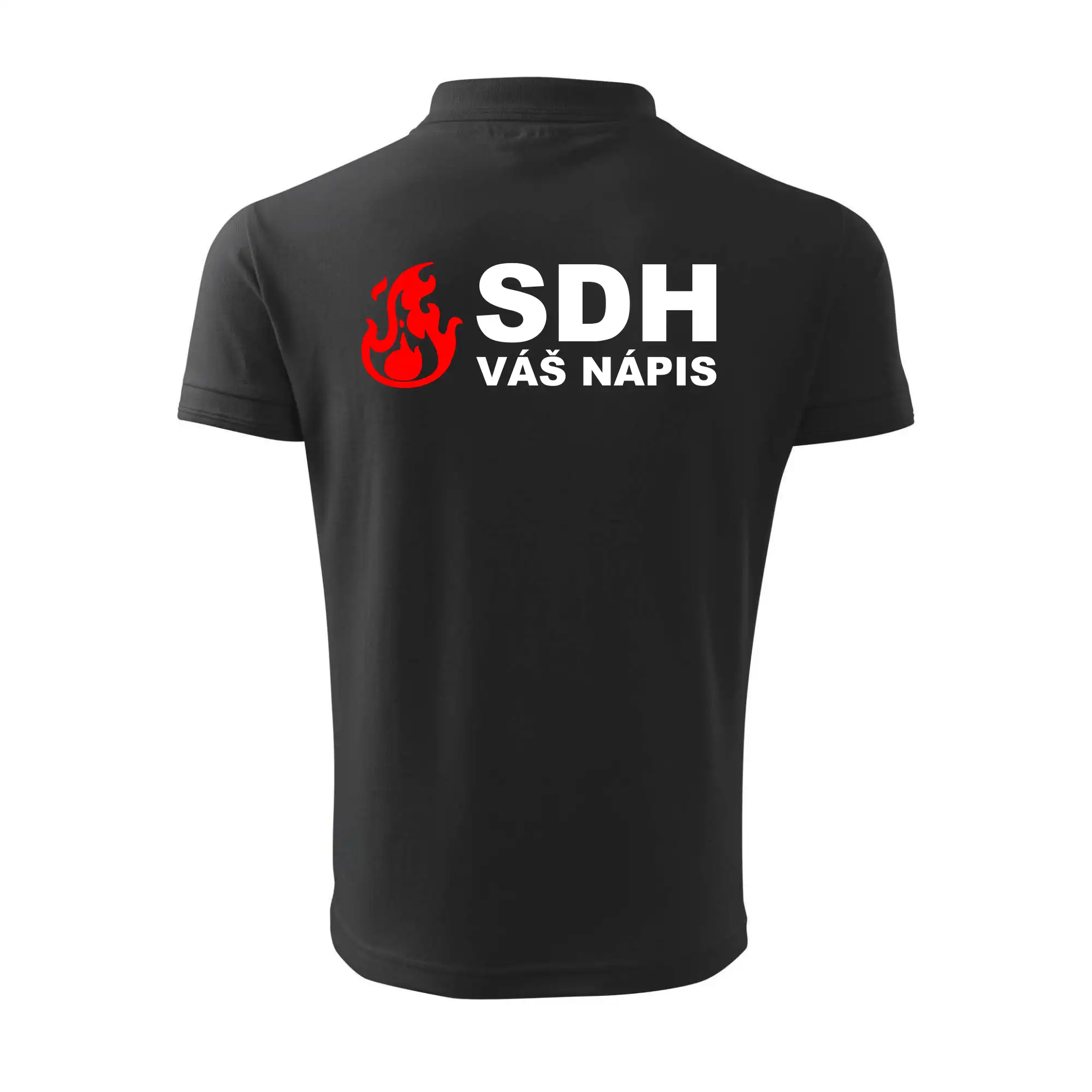 SDH nápis (oheň, firesport, název sboru - vlastní nápis)