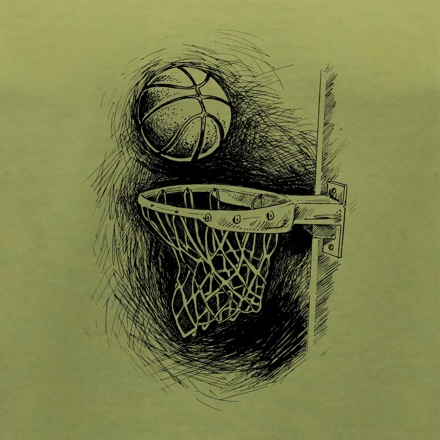 Basketball - kresba tužkou