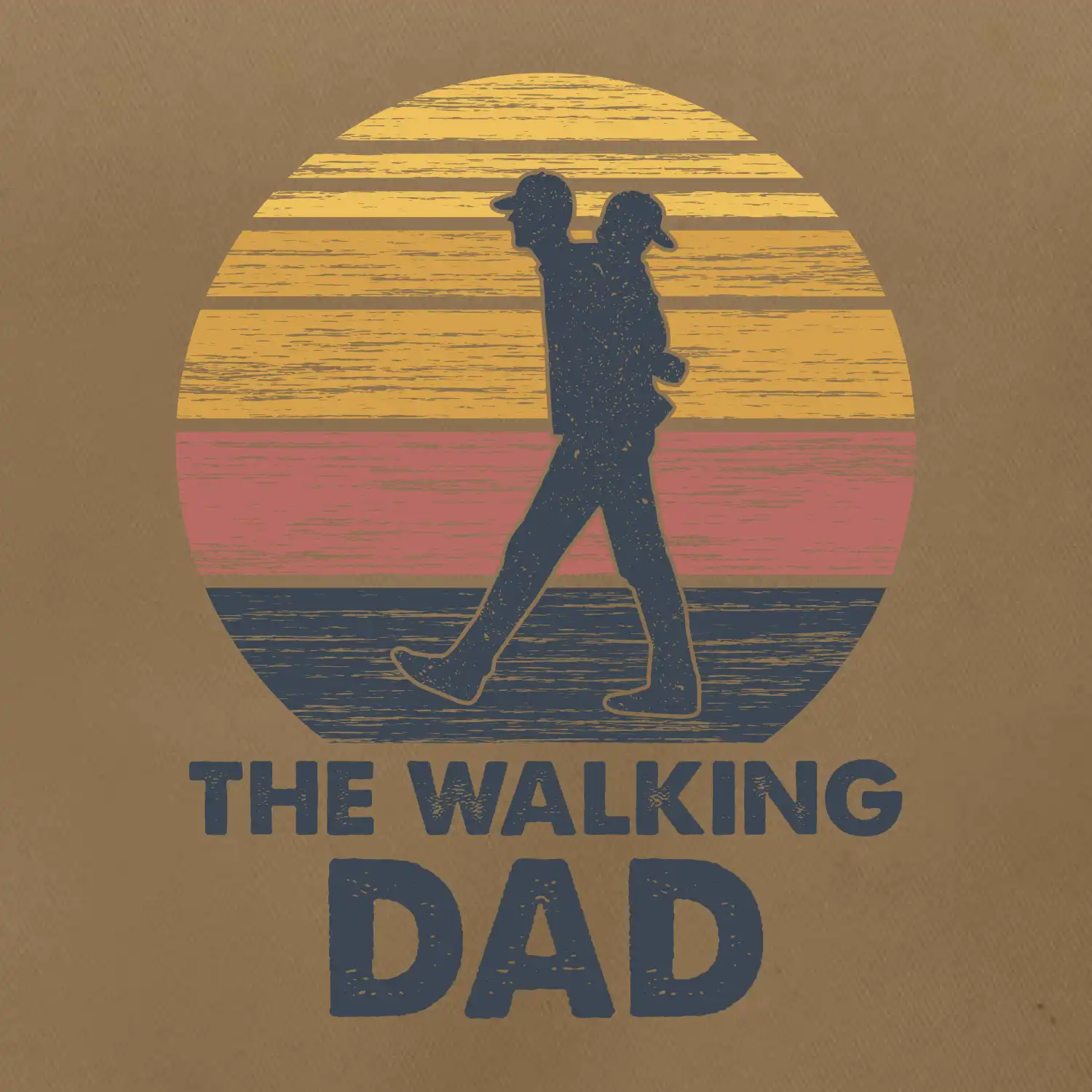 The walking dad - tata s dítětem na zádech