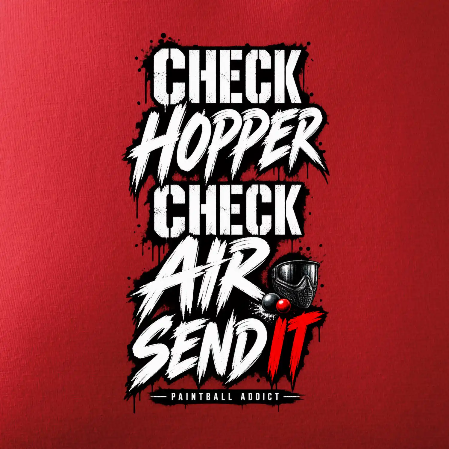 Kontrola zásobníku check hopper air paintball