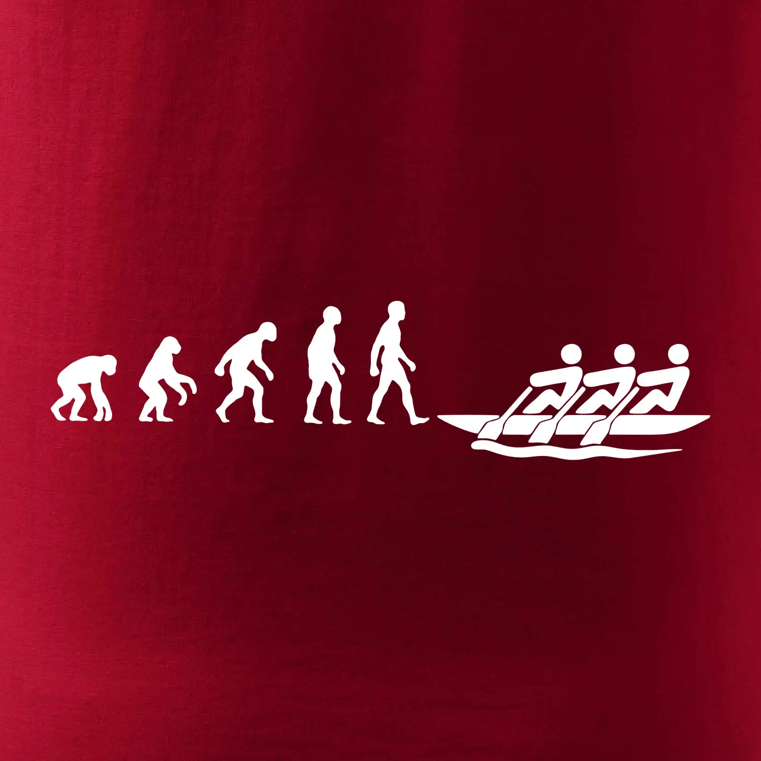 Evoluce veslování 3 lidi