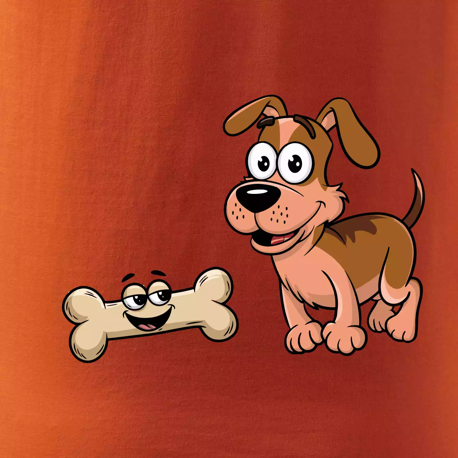 Parové triko - Pes a kost