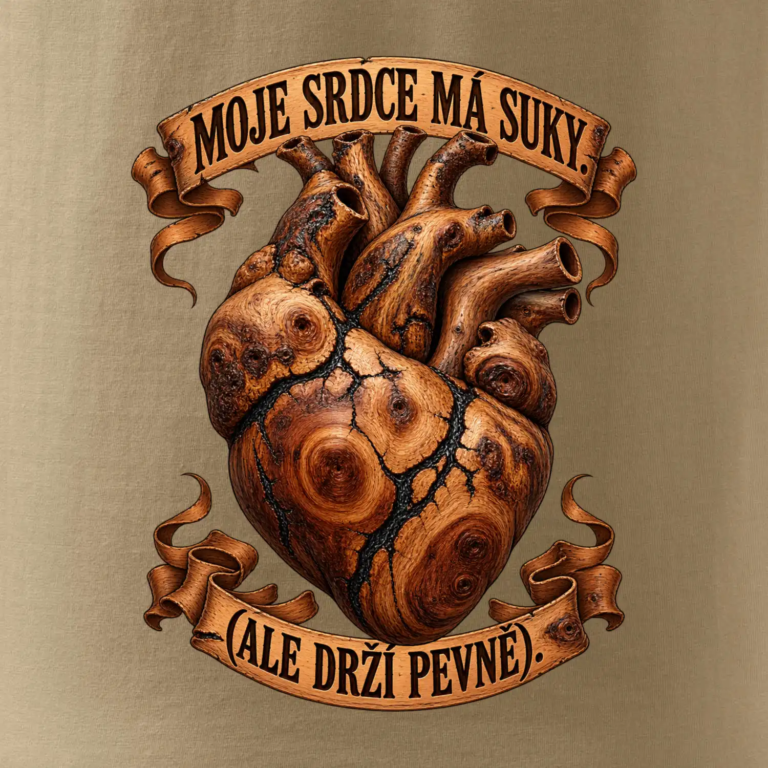Moje srdce má suky ale drží pevně