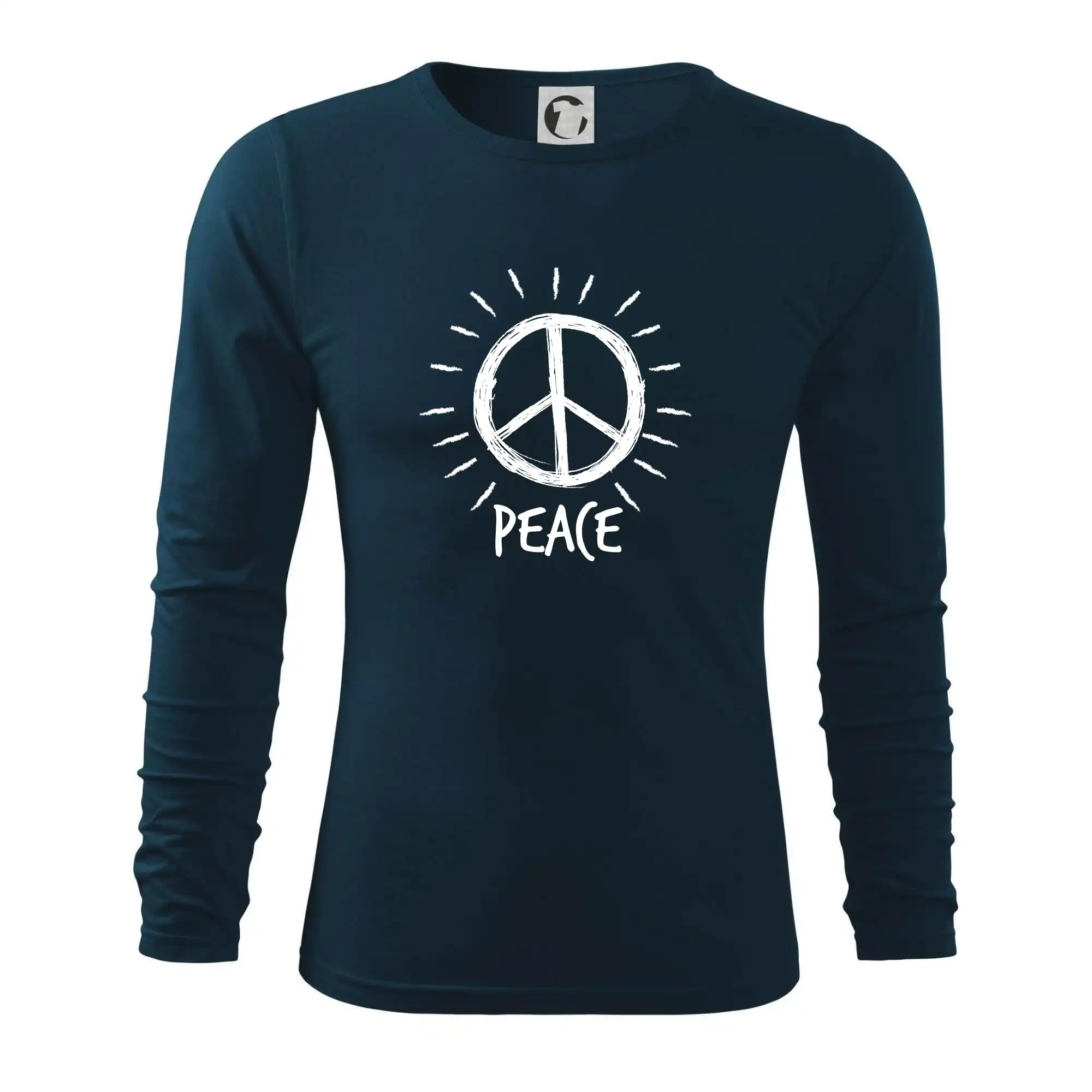 Peace symbol černobílý