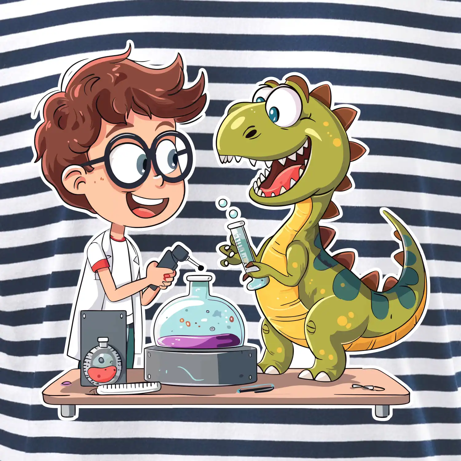 Chemik a dinosaurus - kluk