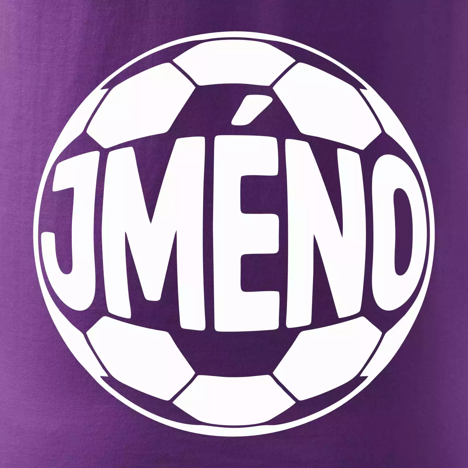 Jméno ve stylu fotbalového míče - Vaše jméno