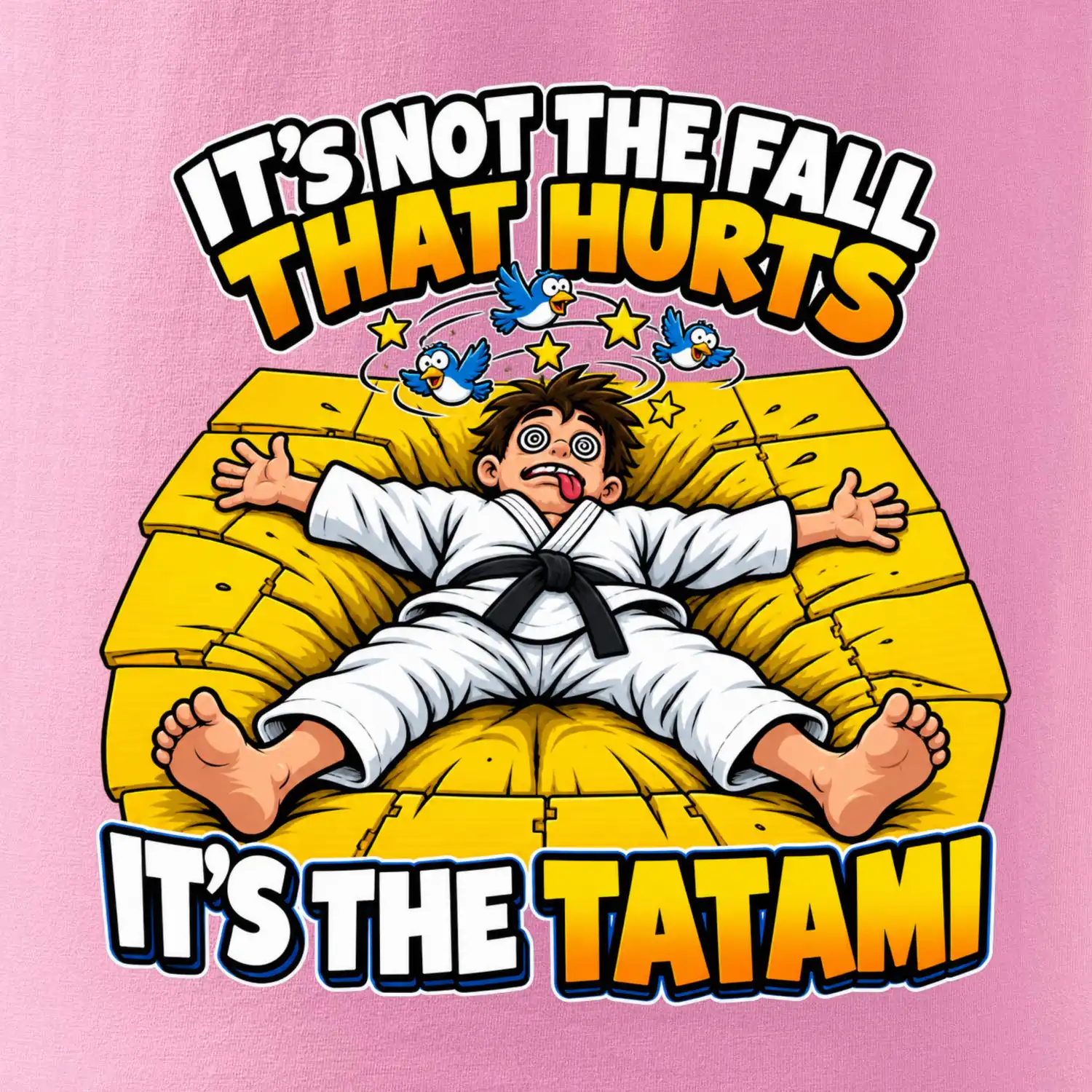 Pád bolí tatami judo