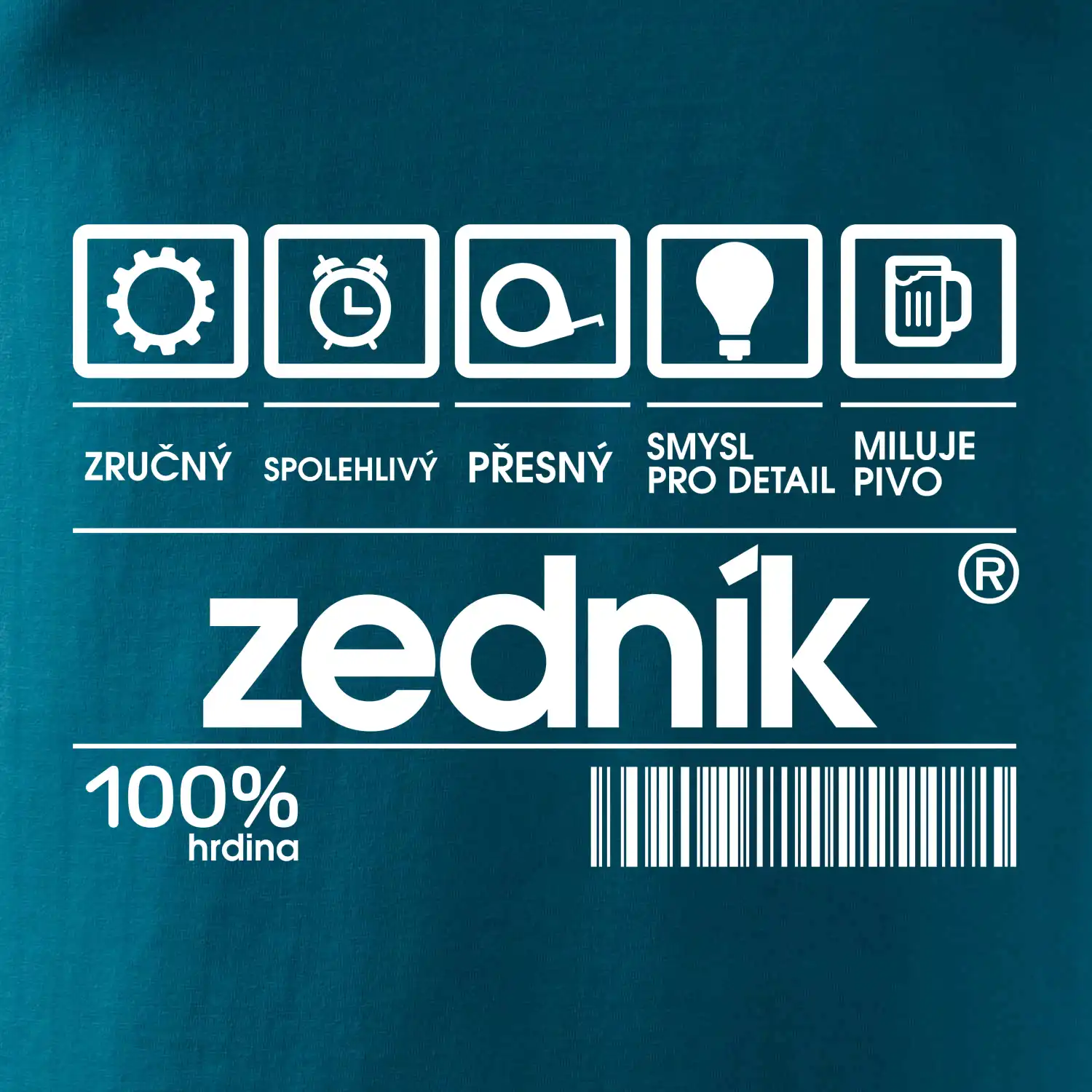 Čárový kód zedník