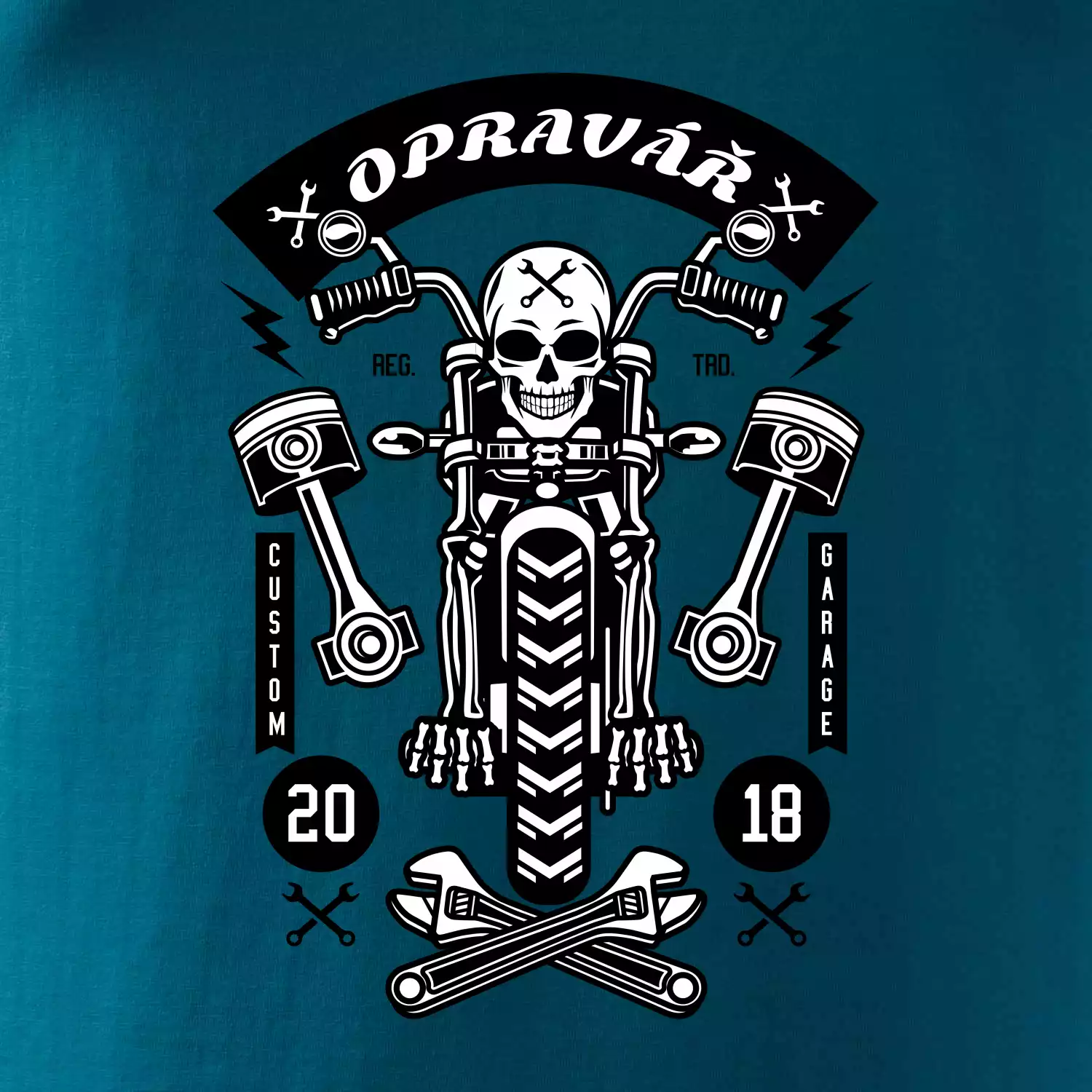 Lebka motorkář opravář