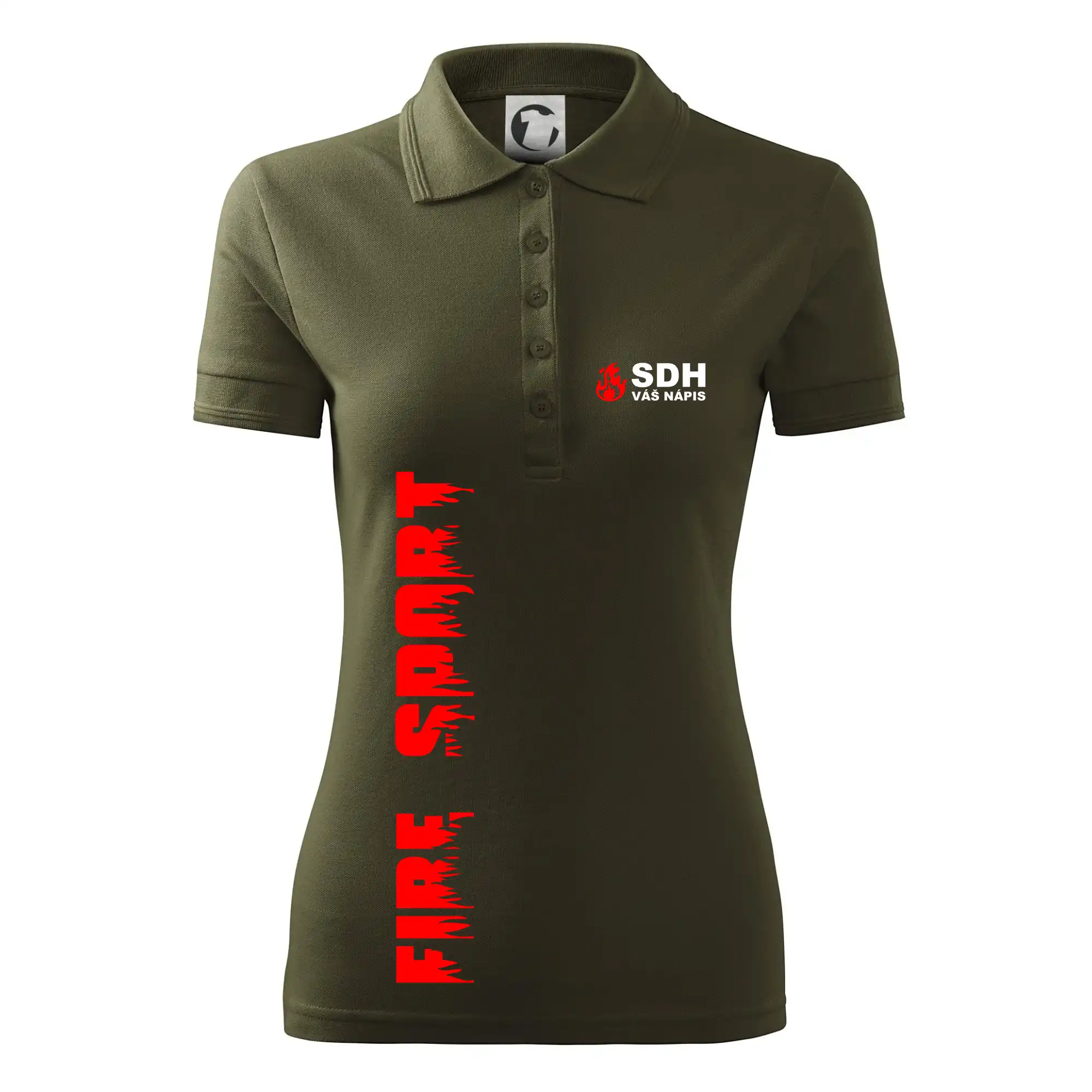 SDH nápis (oheň, firesport, název sboru - vlastní nápis)