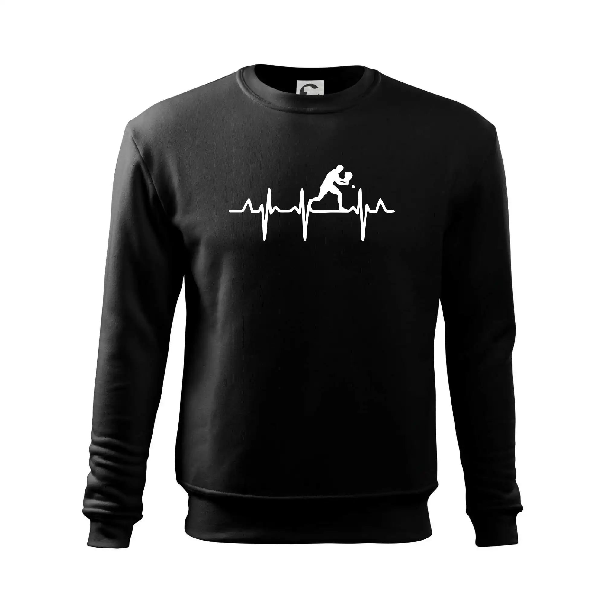 EKG stolní tenista stojící