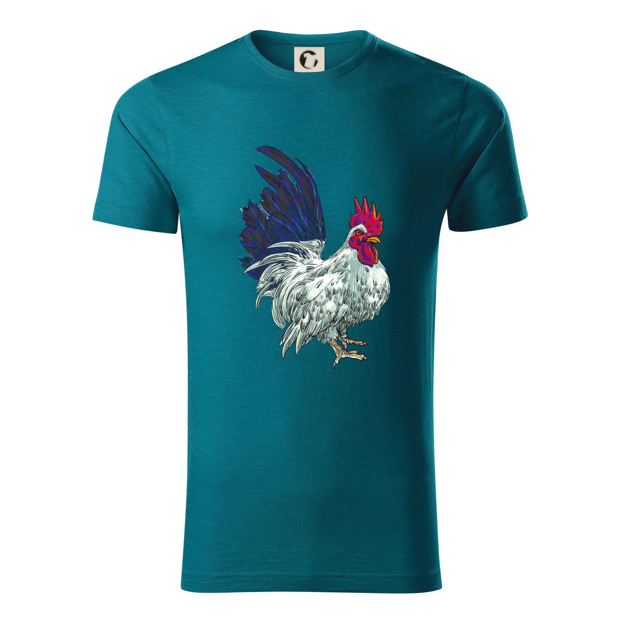 Kohout kreslený bílý