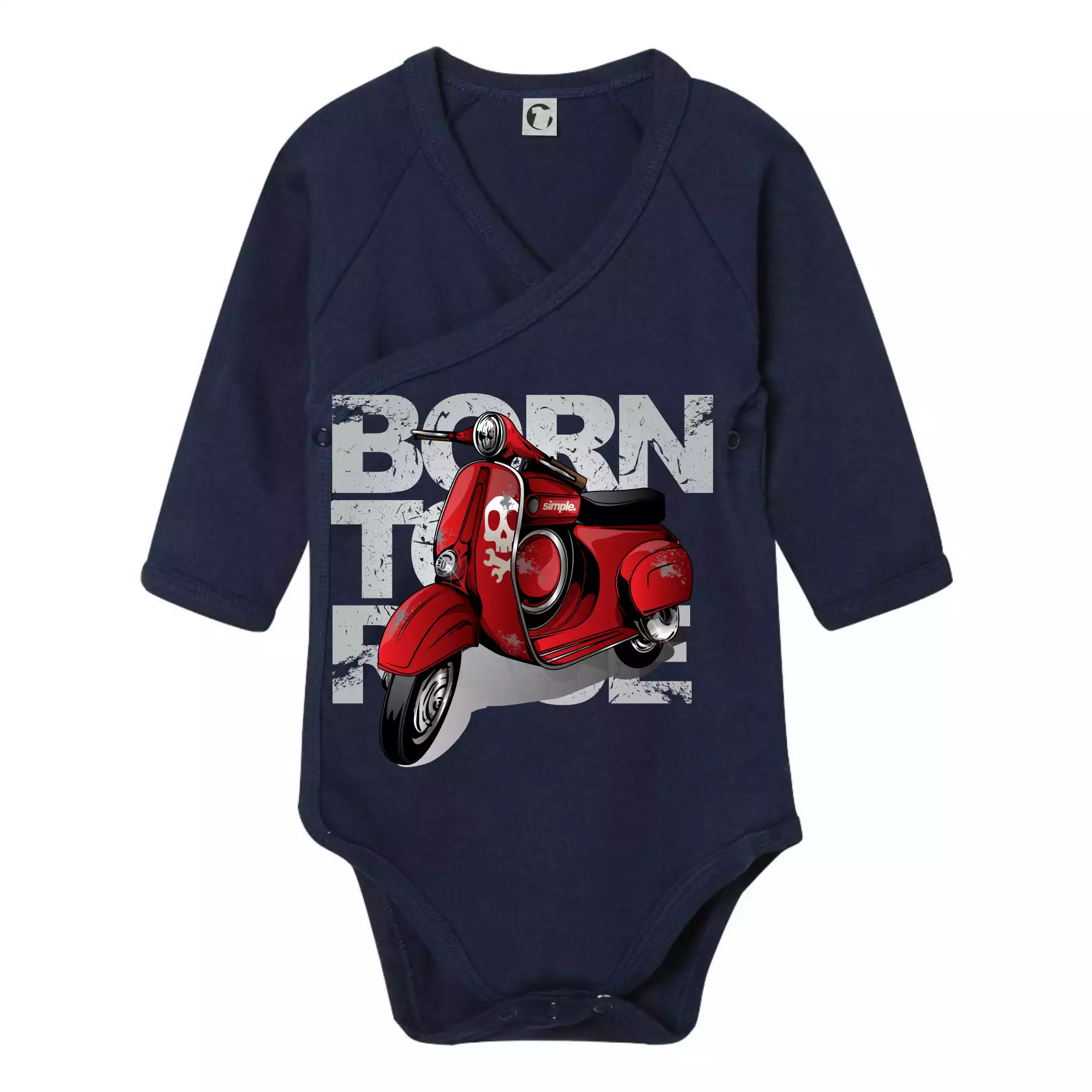 Scooter born to ride red