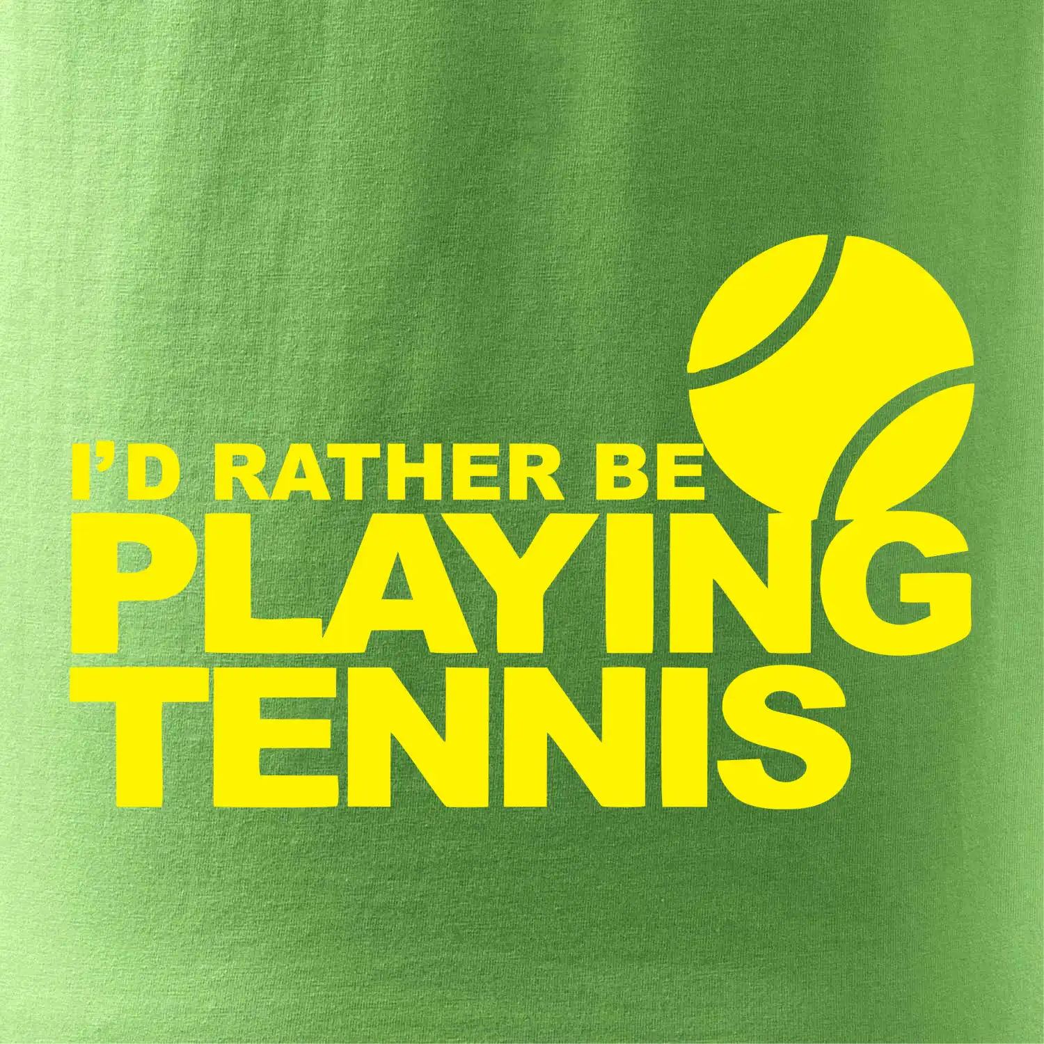 Playing tennis