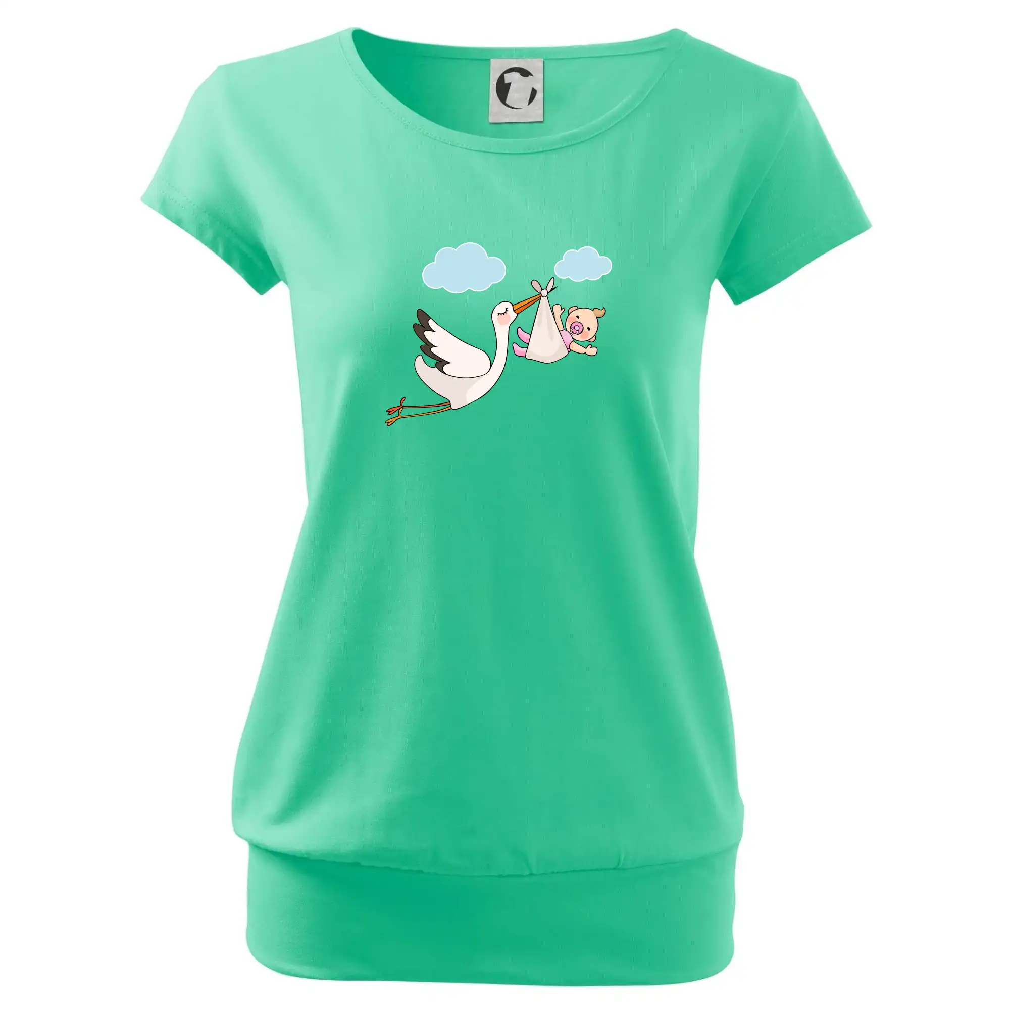 Čáp čekáme miminko - holka