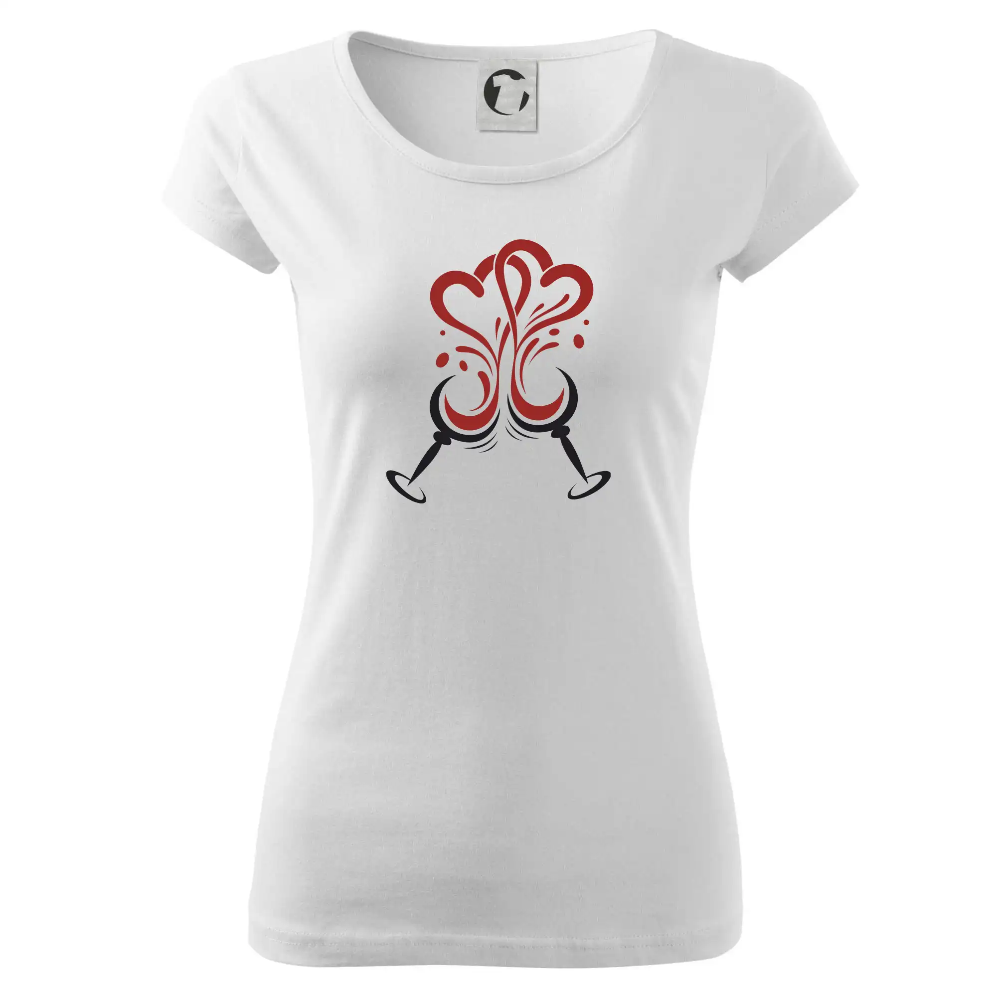 Víno je láska kulaté skleničky