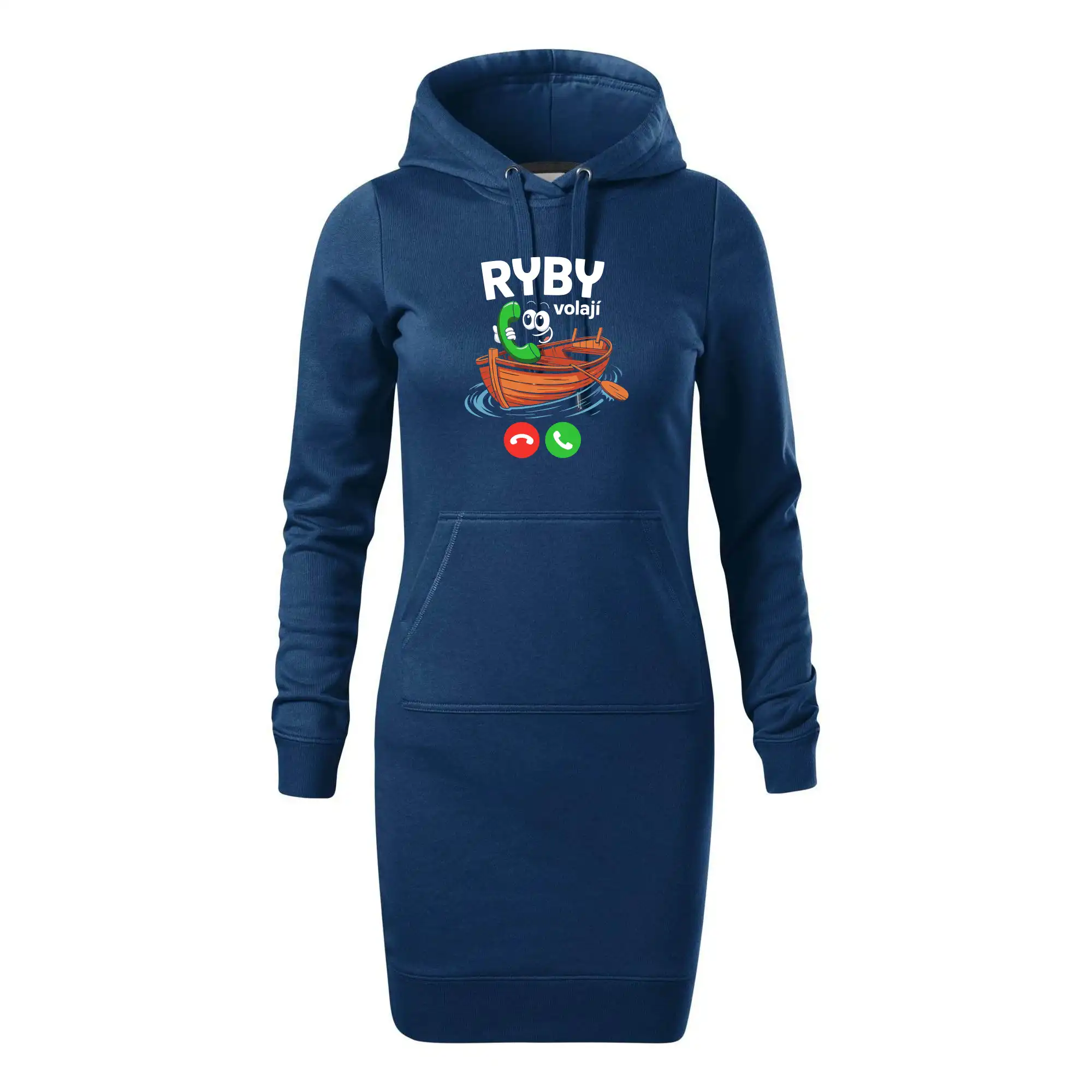 Karikatura ryby volají