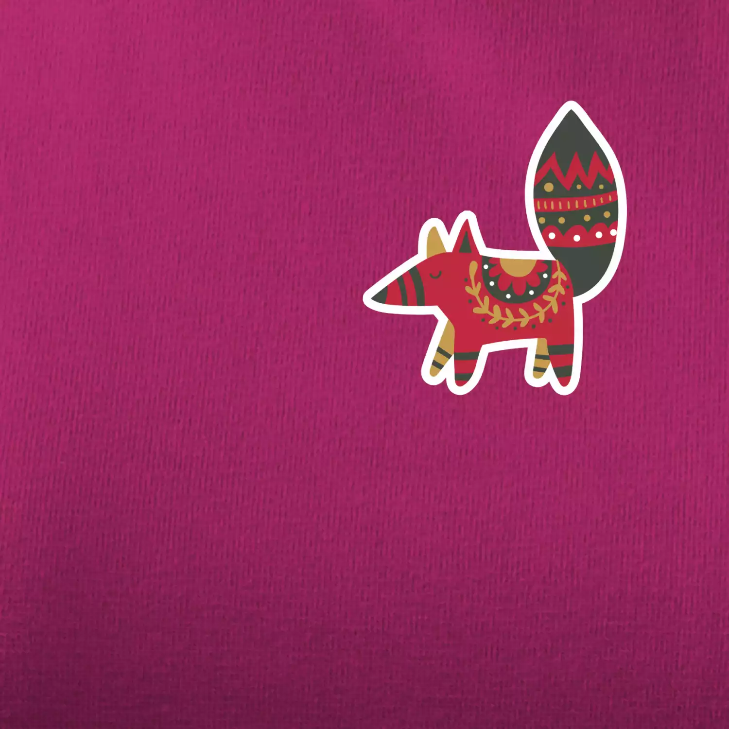 Folklor na prsu liška