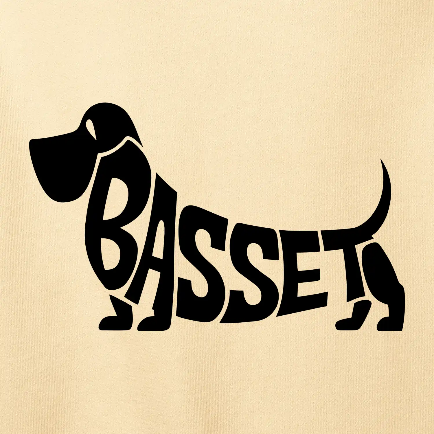 Basset nápis v těle