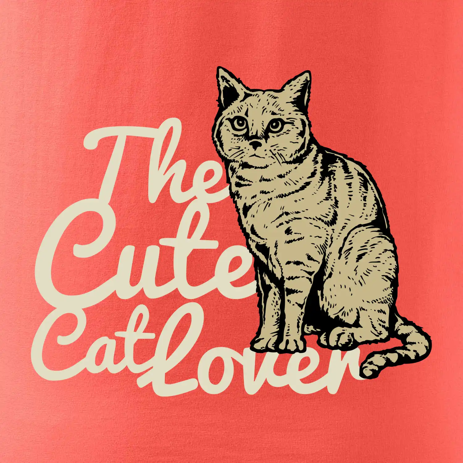 The cute cat lover