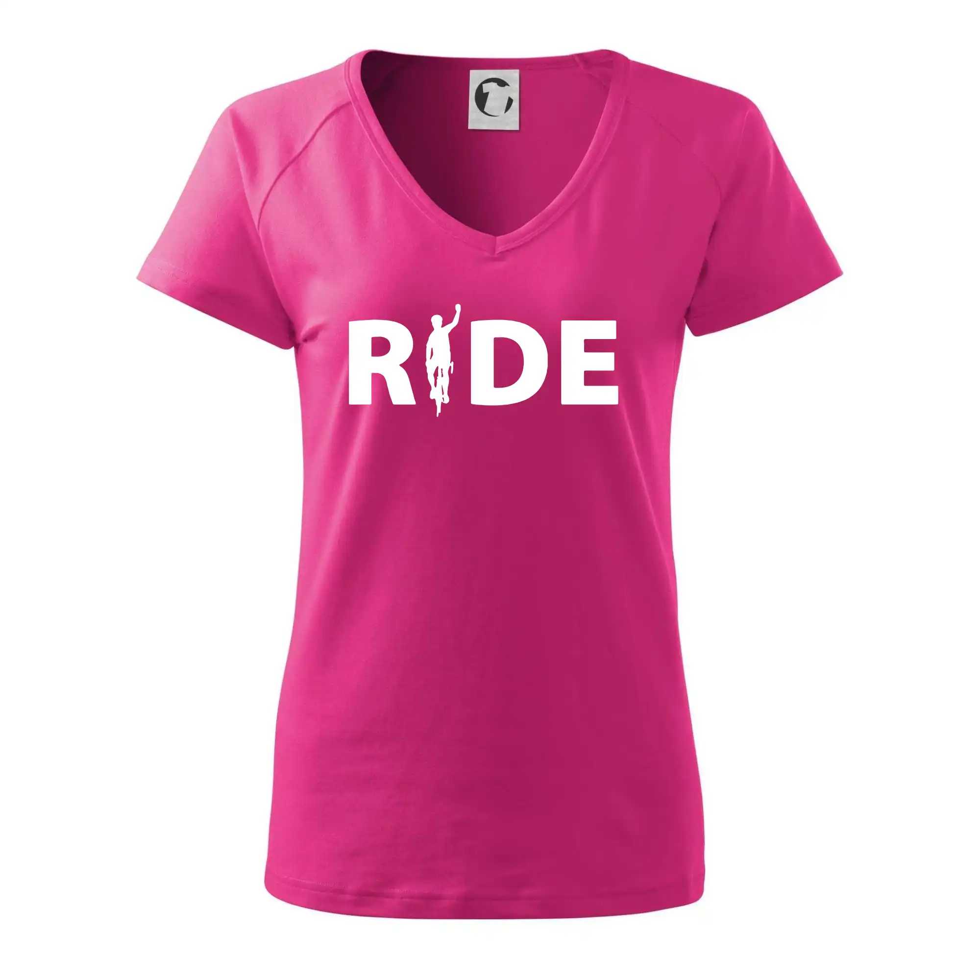 Ride - nápis s cyklistou