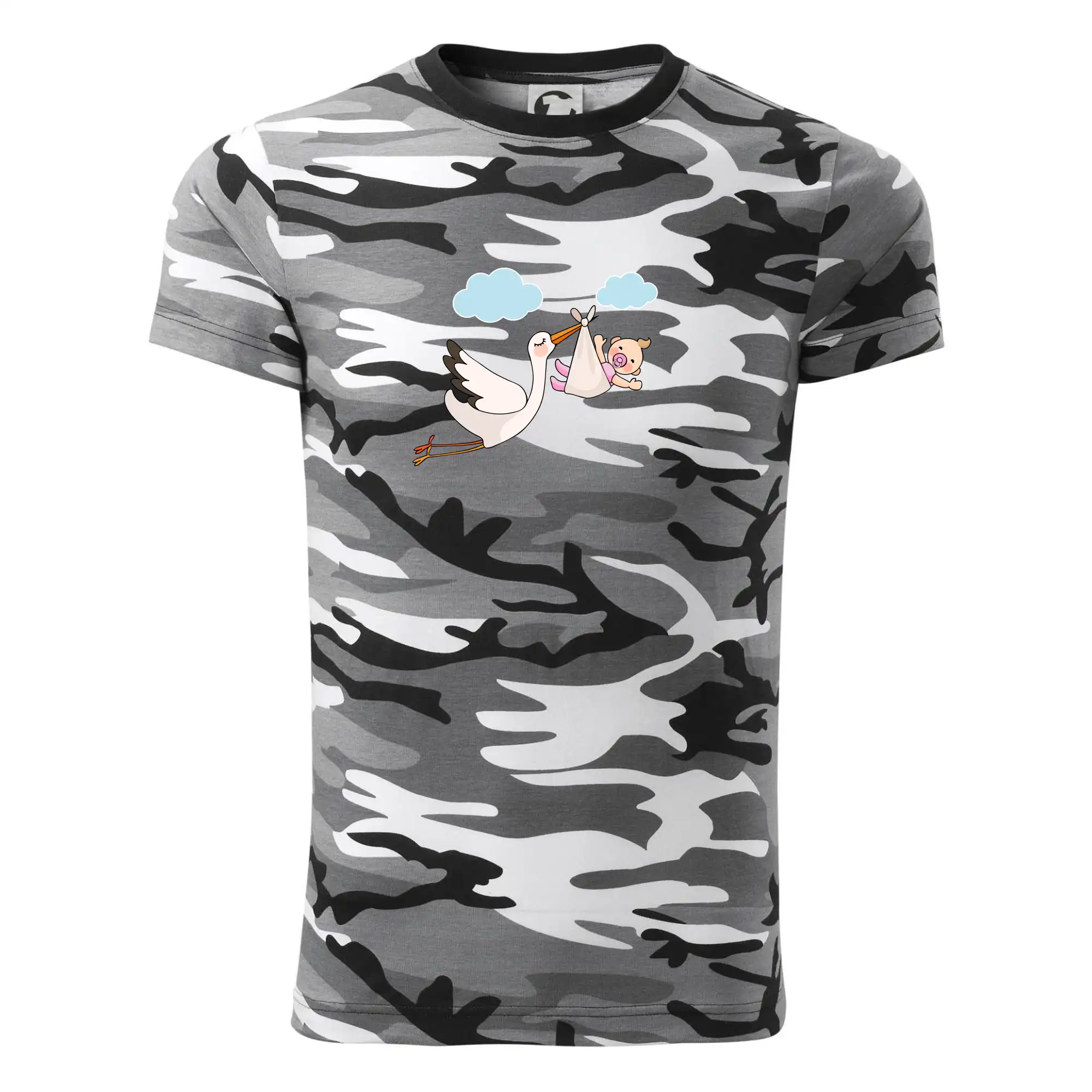 Čáp čekáme miminko - holka