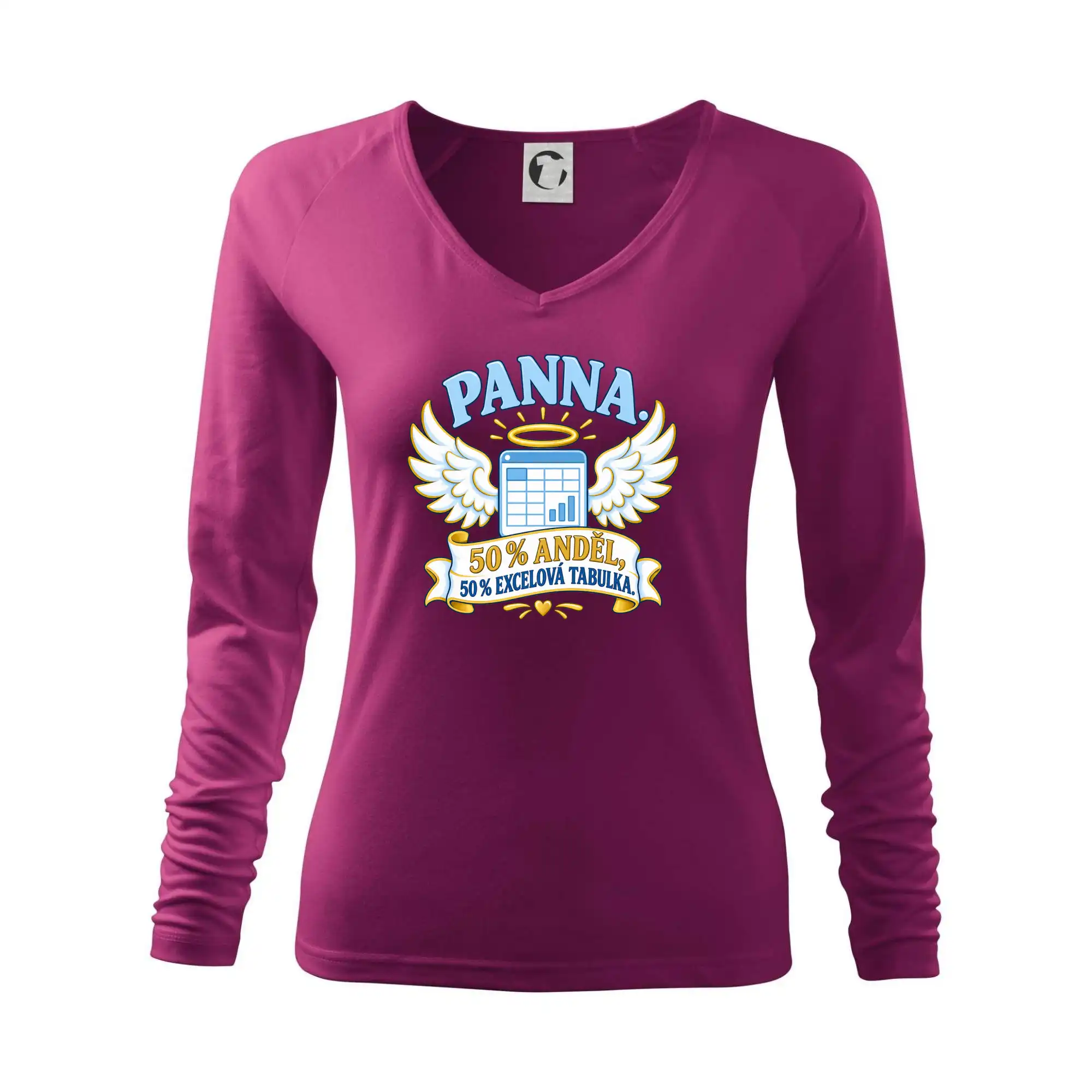 Panna. 50 % anděl, 50 % excelová tabulka