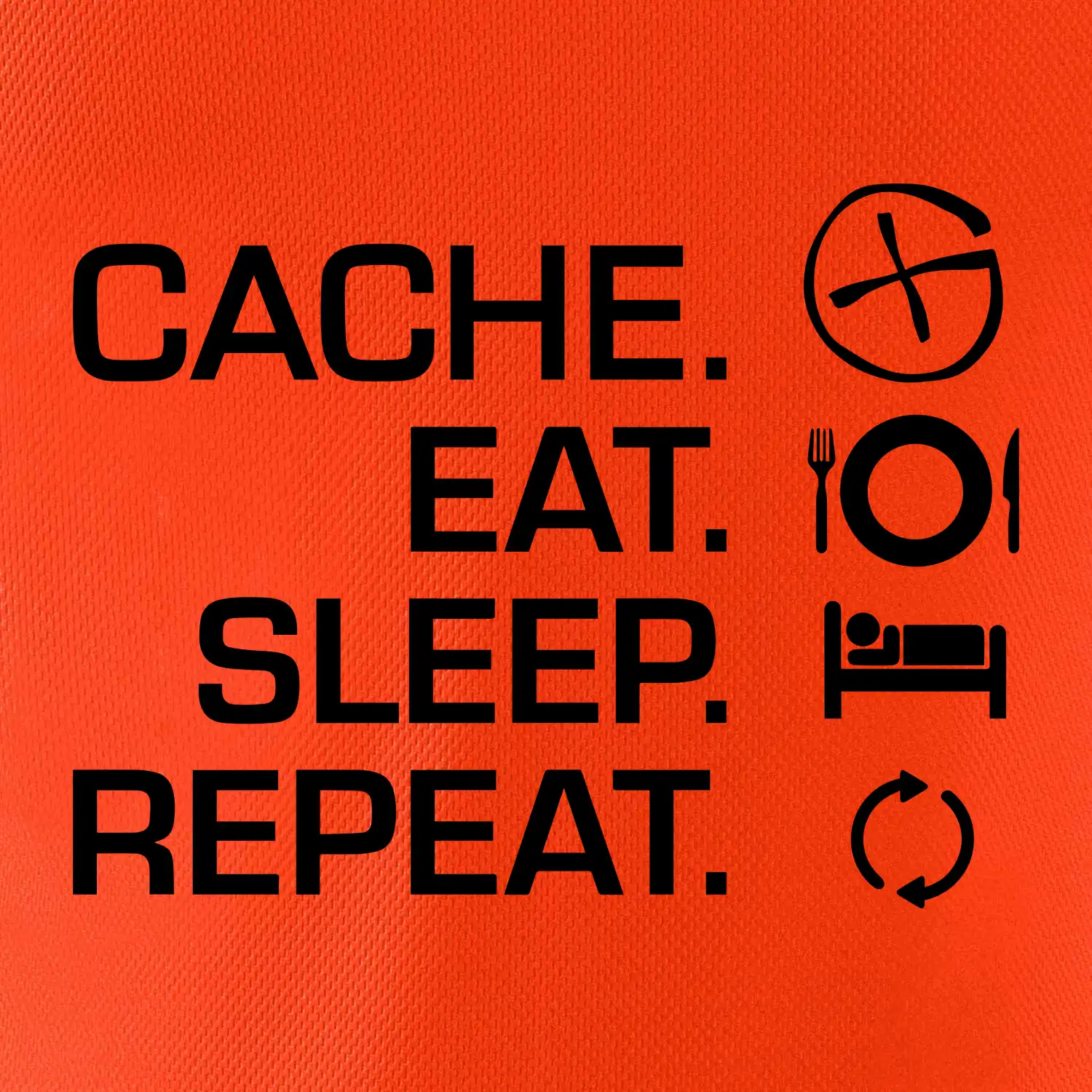 Eat sleep repeat Cache