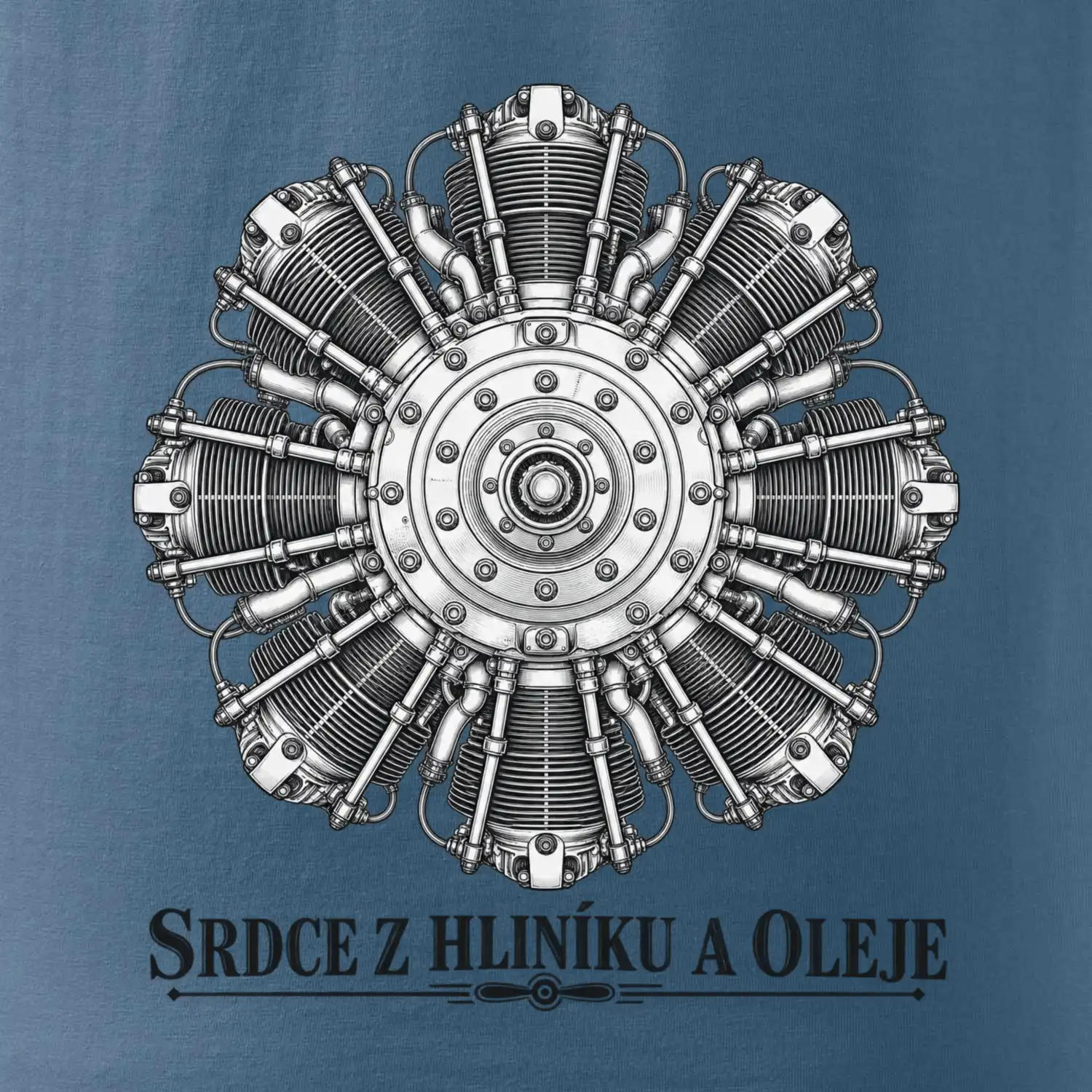 Srdce z hliníku a oleje